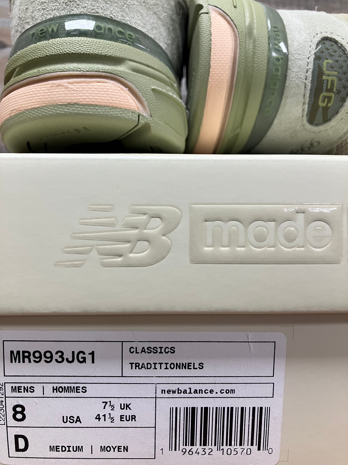 Joe Fresh Goods X New Balance 993 ‘Performance Art’ Sage Green 8
