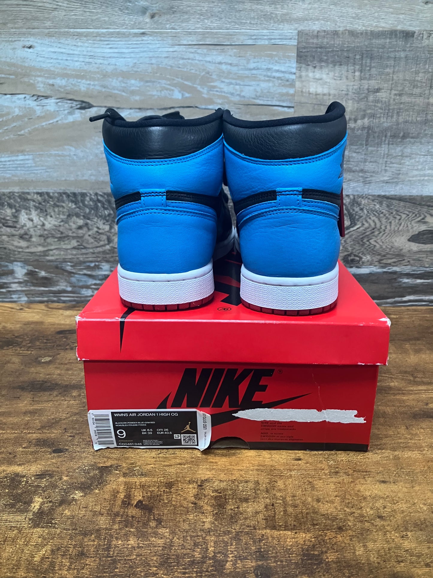 AJ1 UNC to Chi Size 9