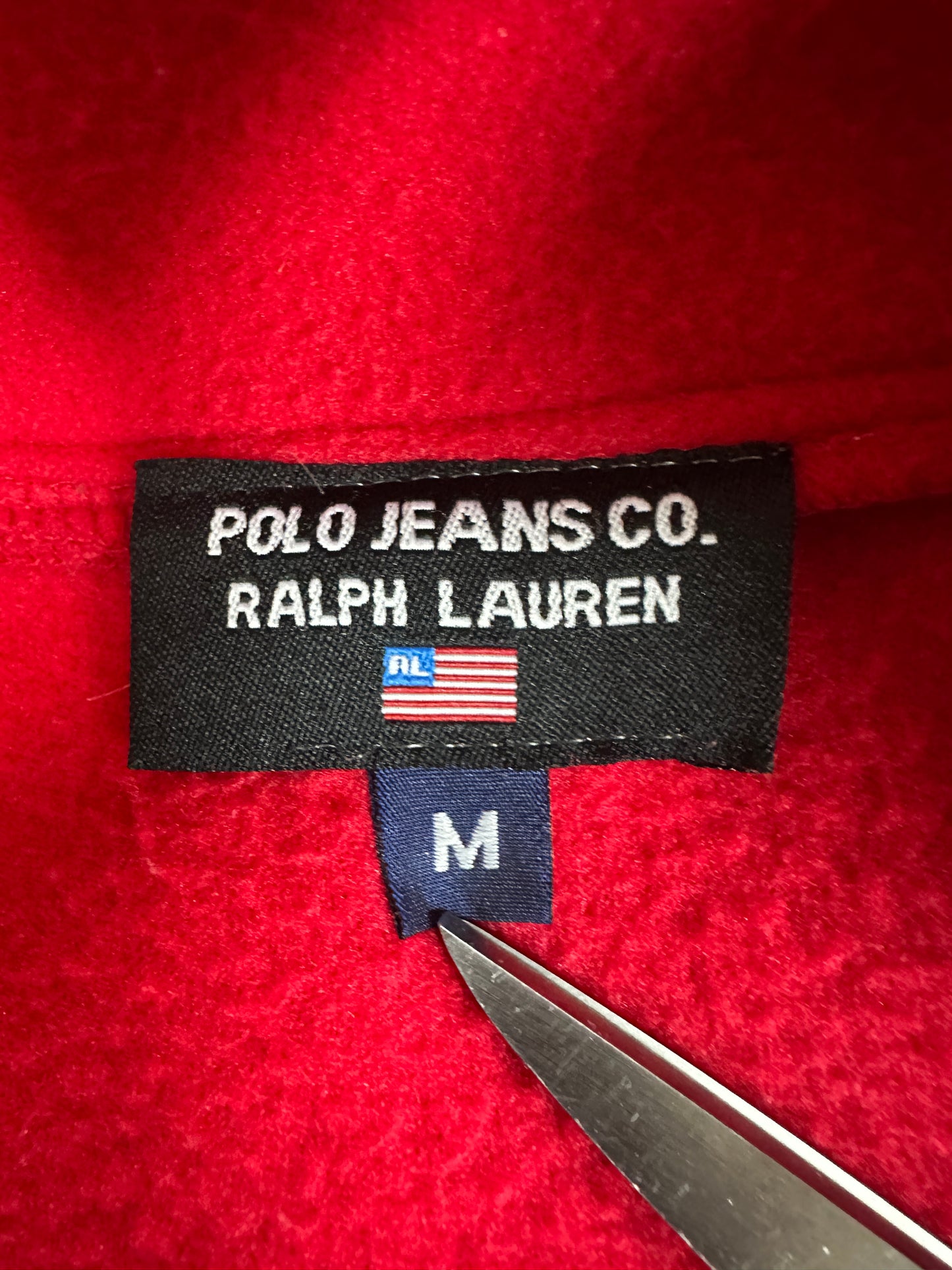 Vintage Polo RL Quarter zip Fleece Size M