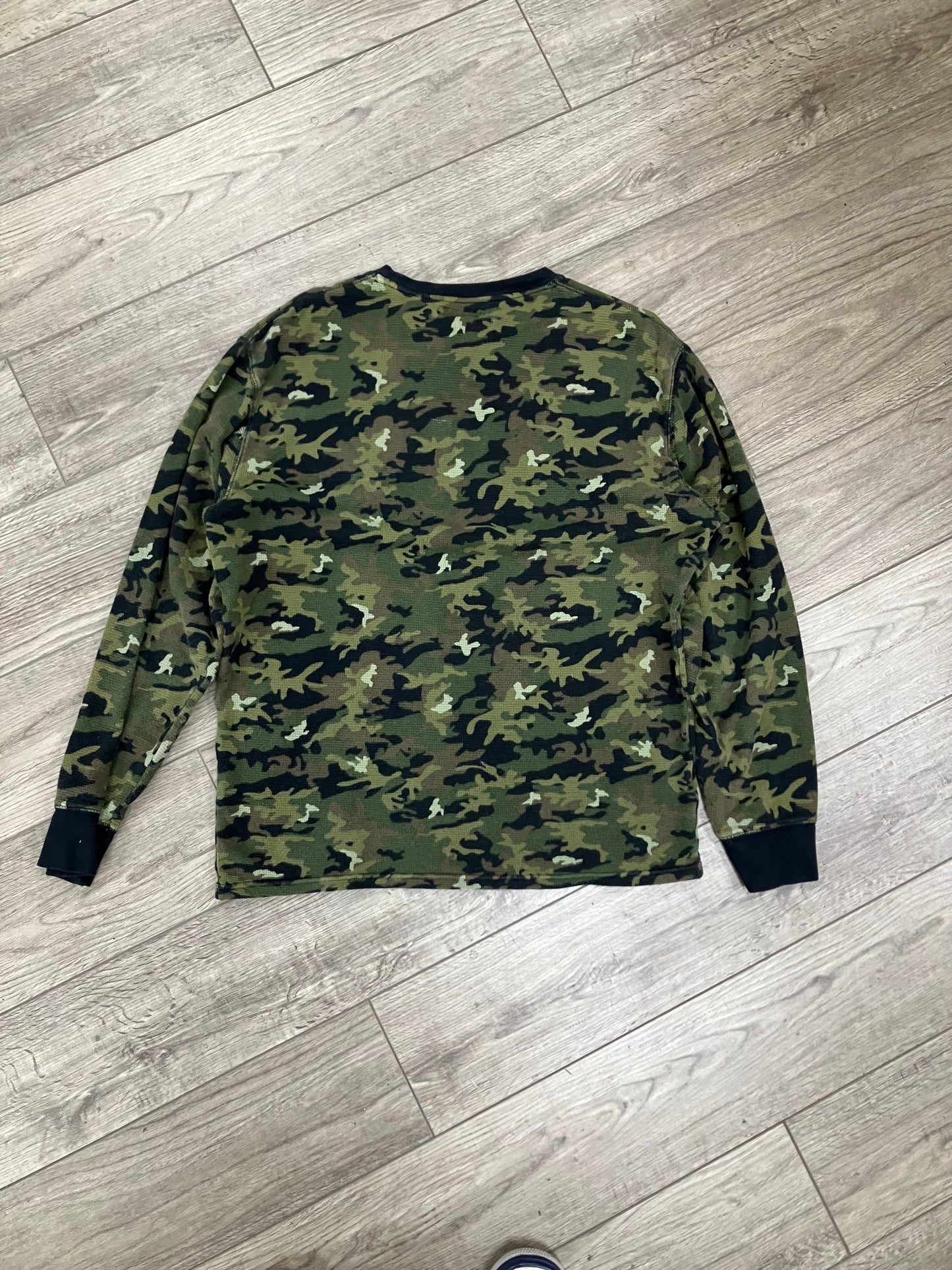 L - Polo By Ralph Lauren Camo Thermal Long Sleeve