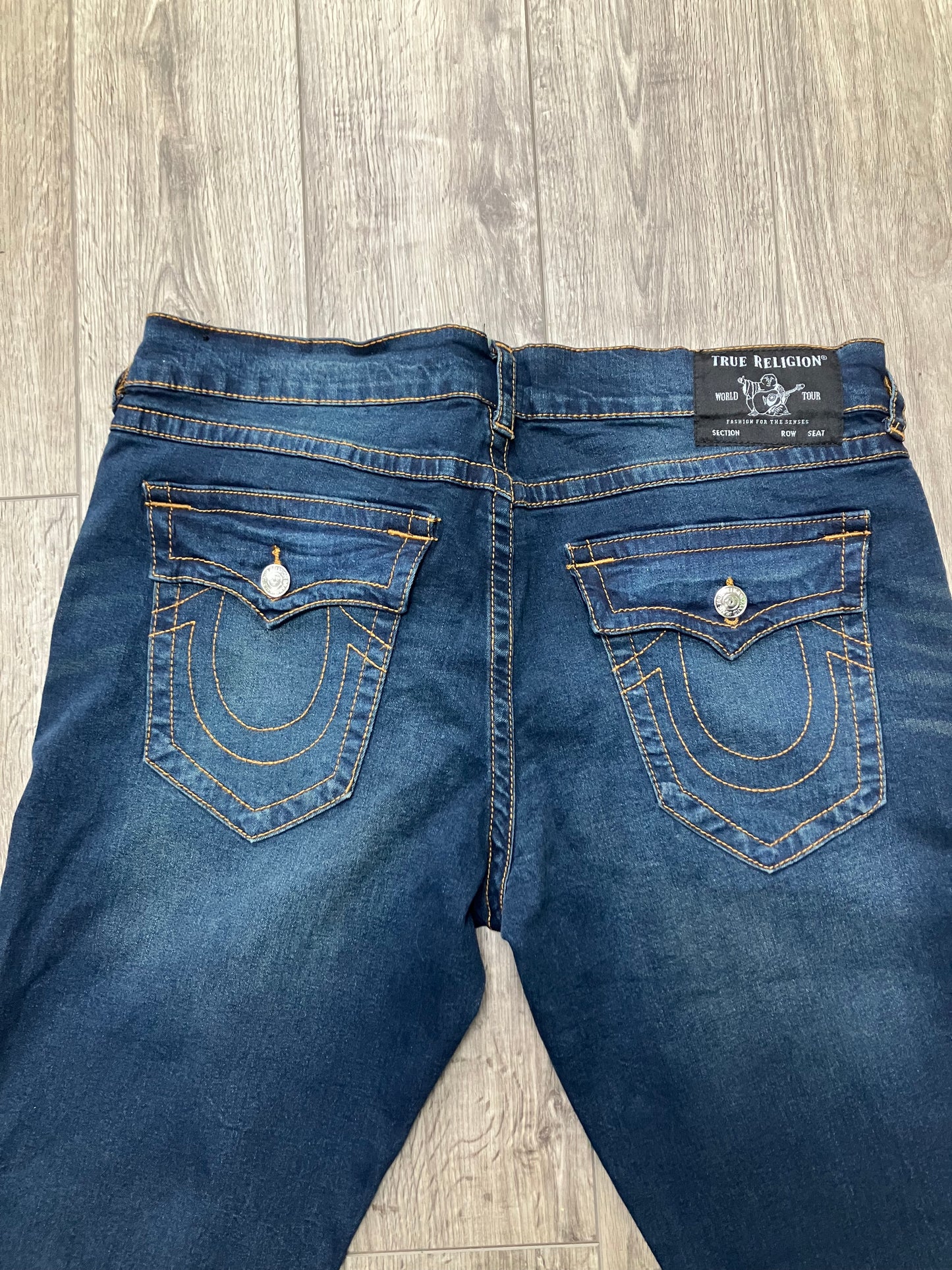 True Religion Navy Faded Jeans 38