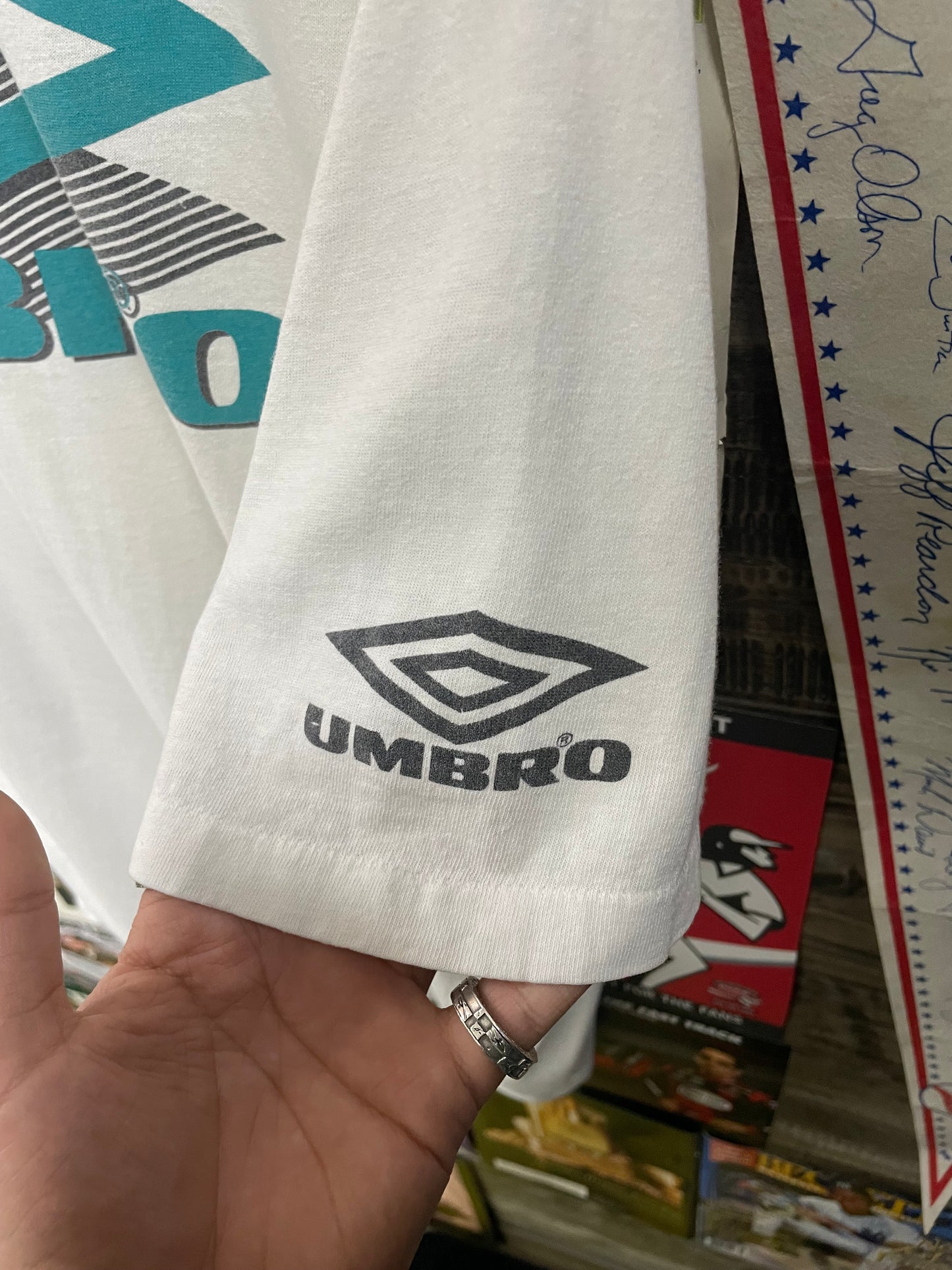 XL - Vtg Umbro Datagraphic soccer Tee