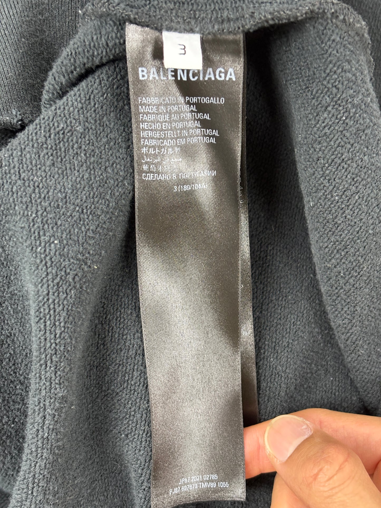 Balenciaga metal logo hoodie size 3