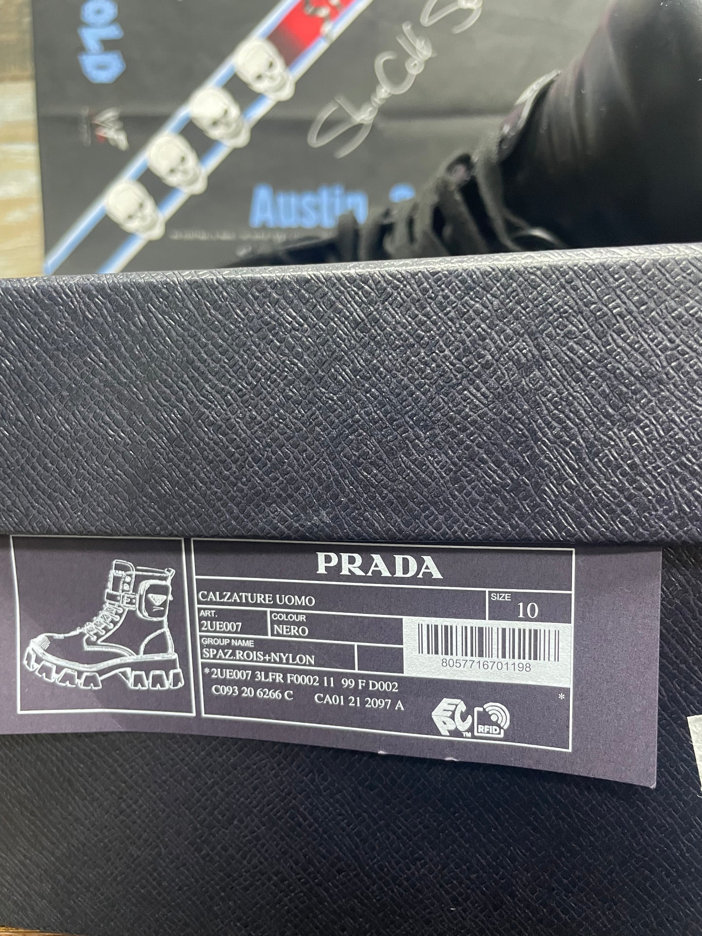 Prada Mid Top Combat Boot 10