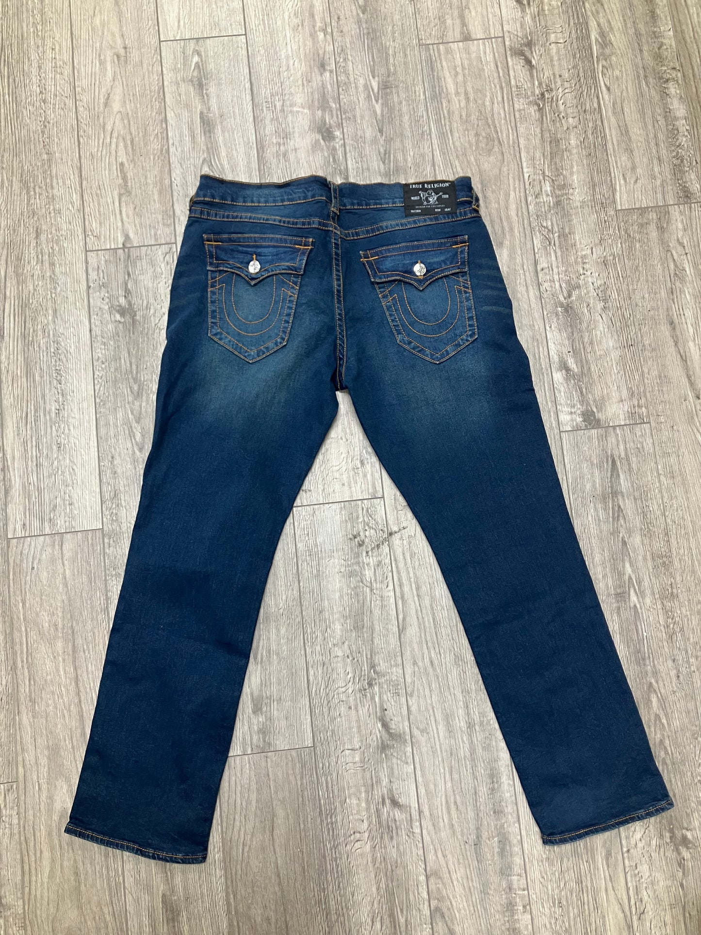 True Religion Navy Faded Jeans 38