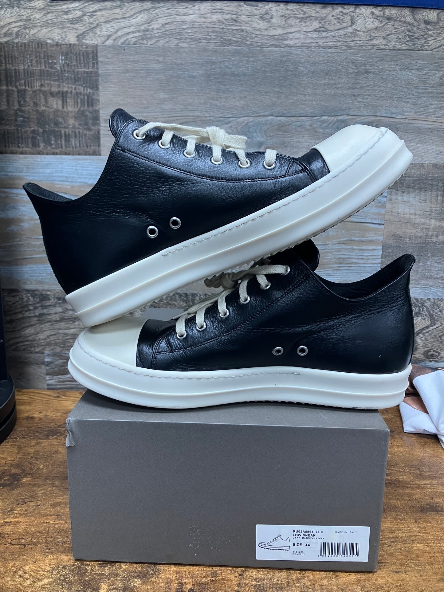 Rick Owens Mainline Ramone Low Milk Size 44/11