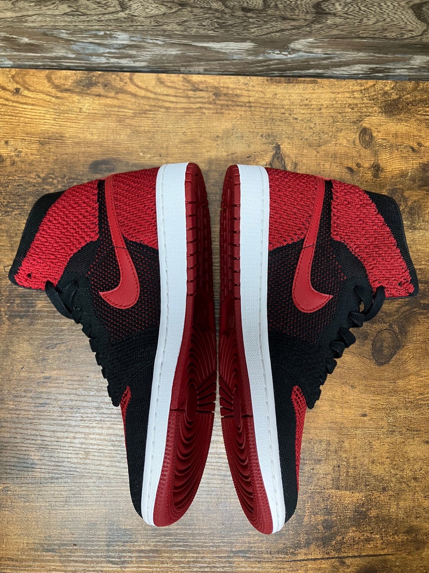 10-Air Jordan 1 high Flyknit Bred