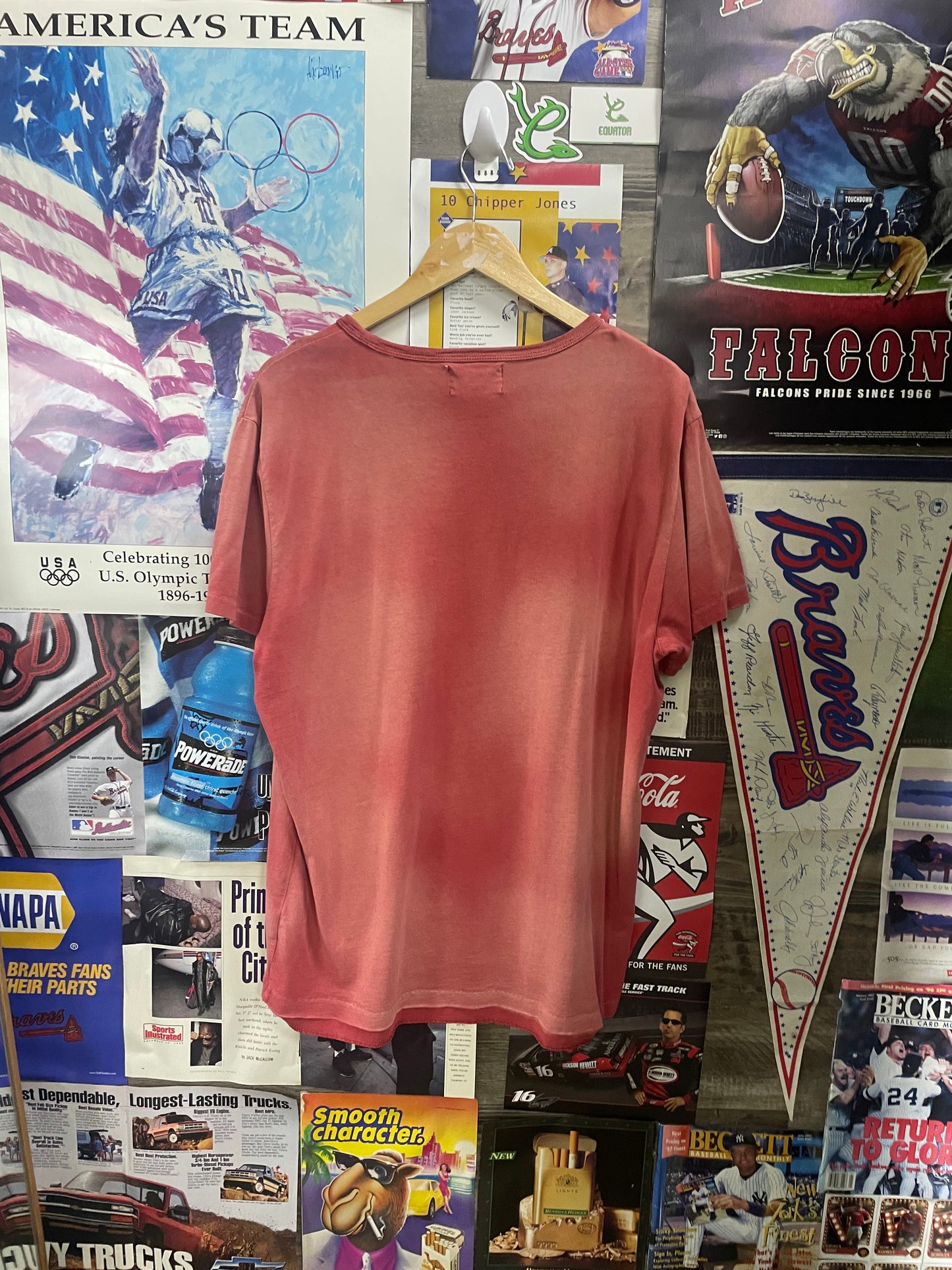 XL - RRL Red Faded New York Tee