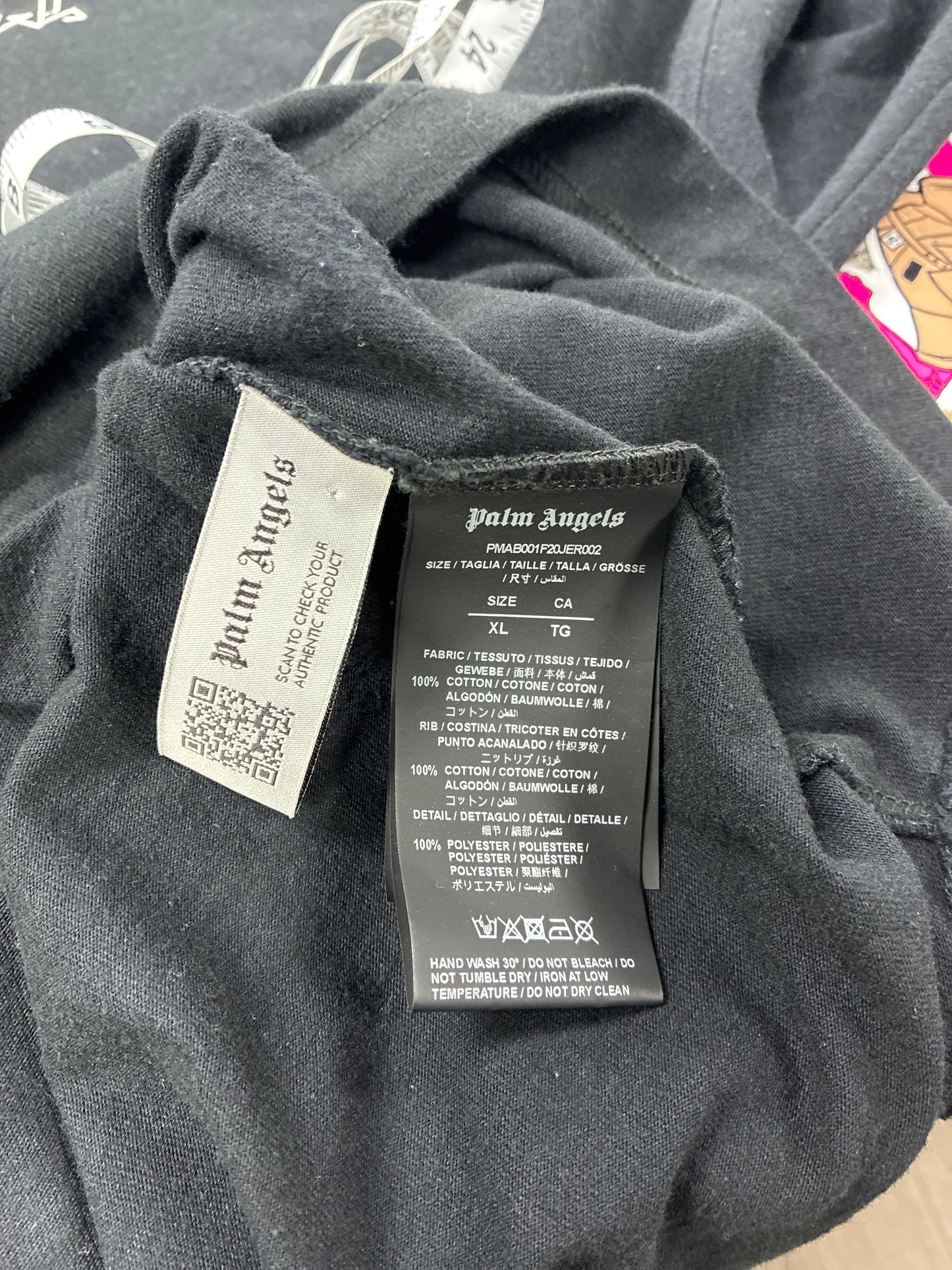 XL - Palm Angels Desert Skull Black Long-Sleeve Shirt
