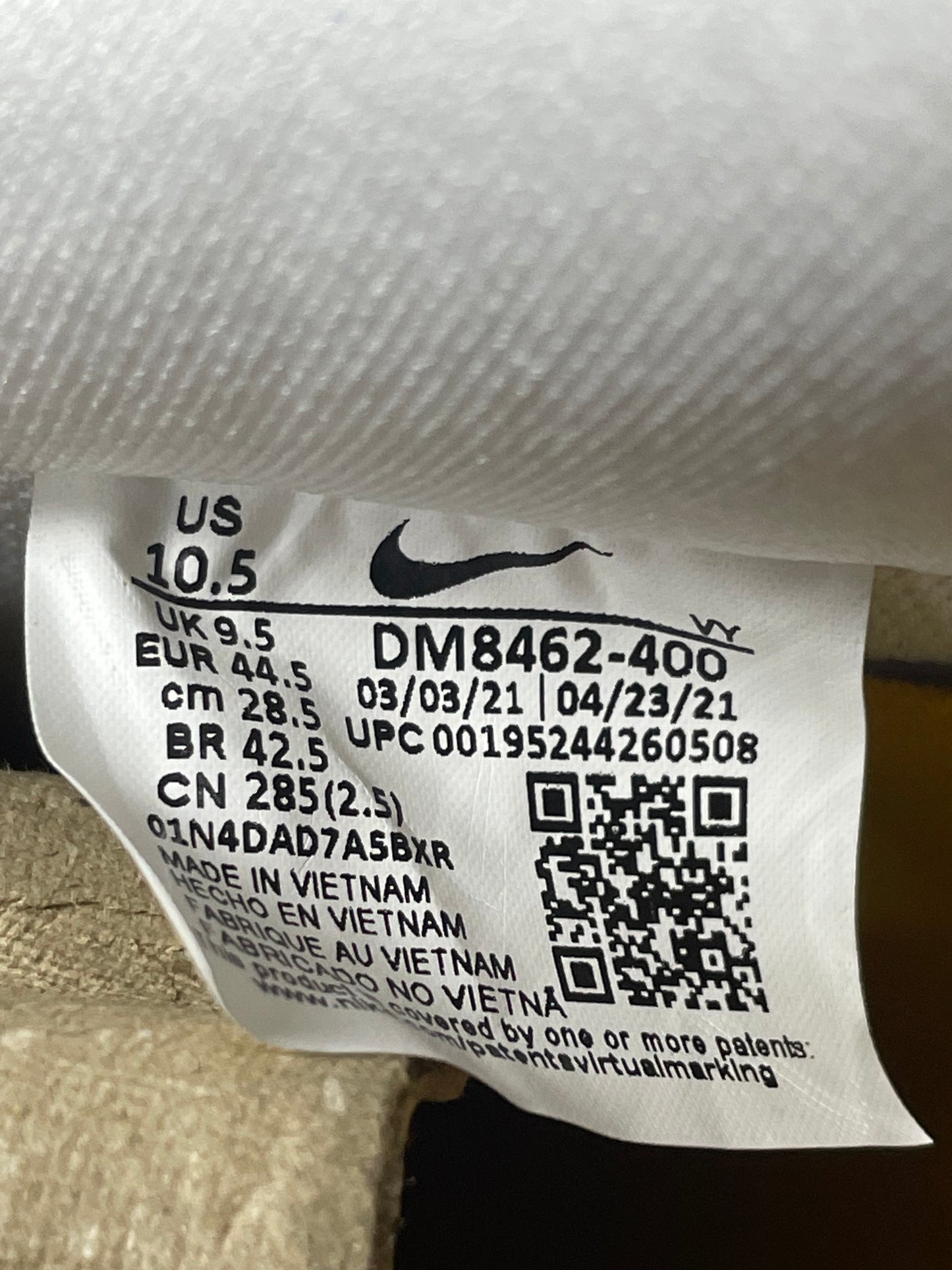 Air Force 1 UNDFT ‘5 on it’ Size 10.5