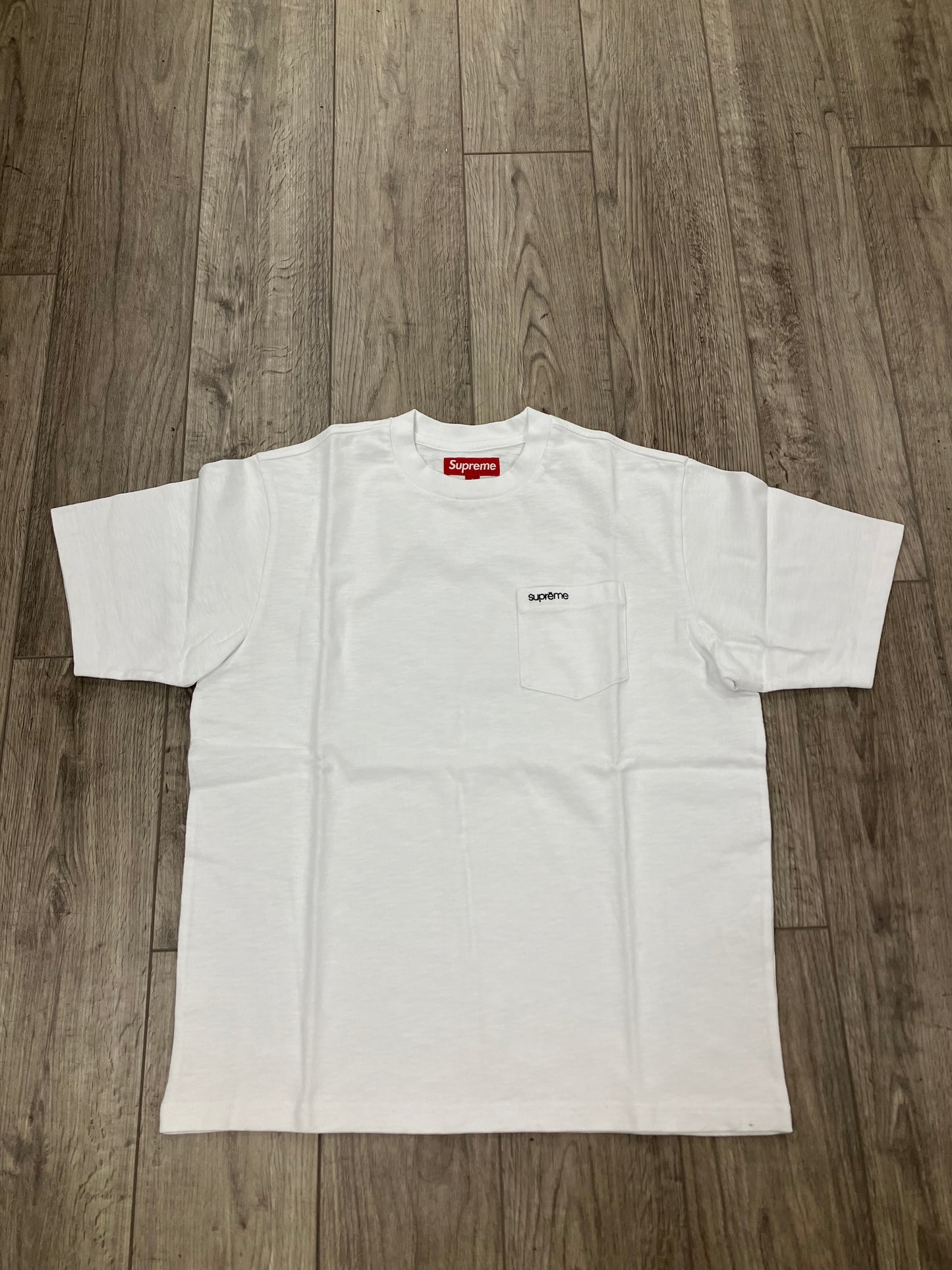 Supreme S/S White Pocket Tee Size Small