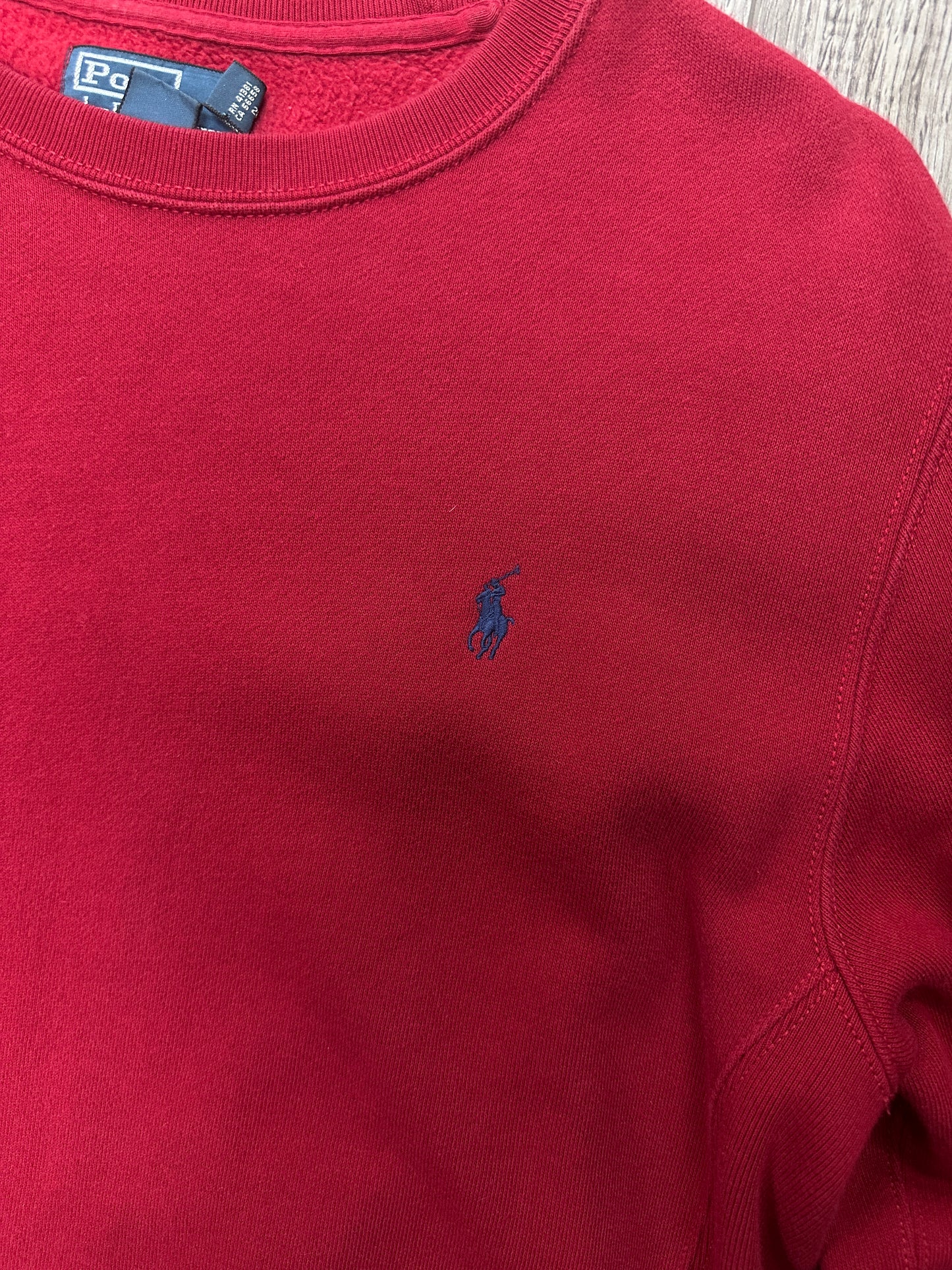 Polo RL Red Crewneck Size M