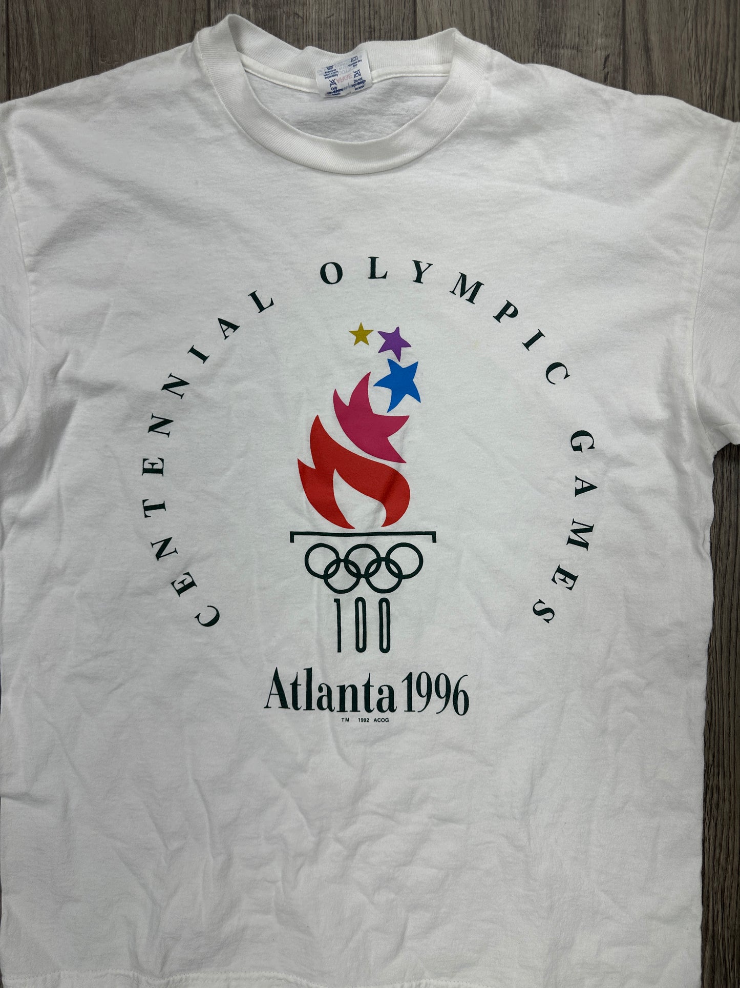Atlanta Olympics 1996 White Tee Size L
