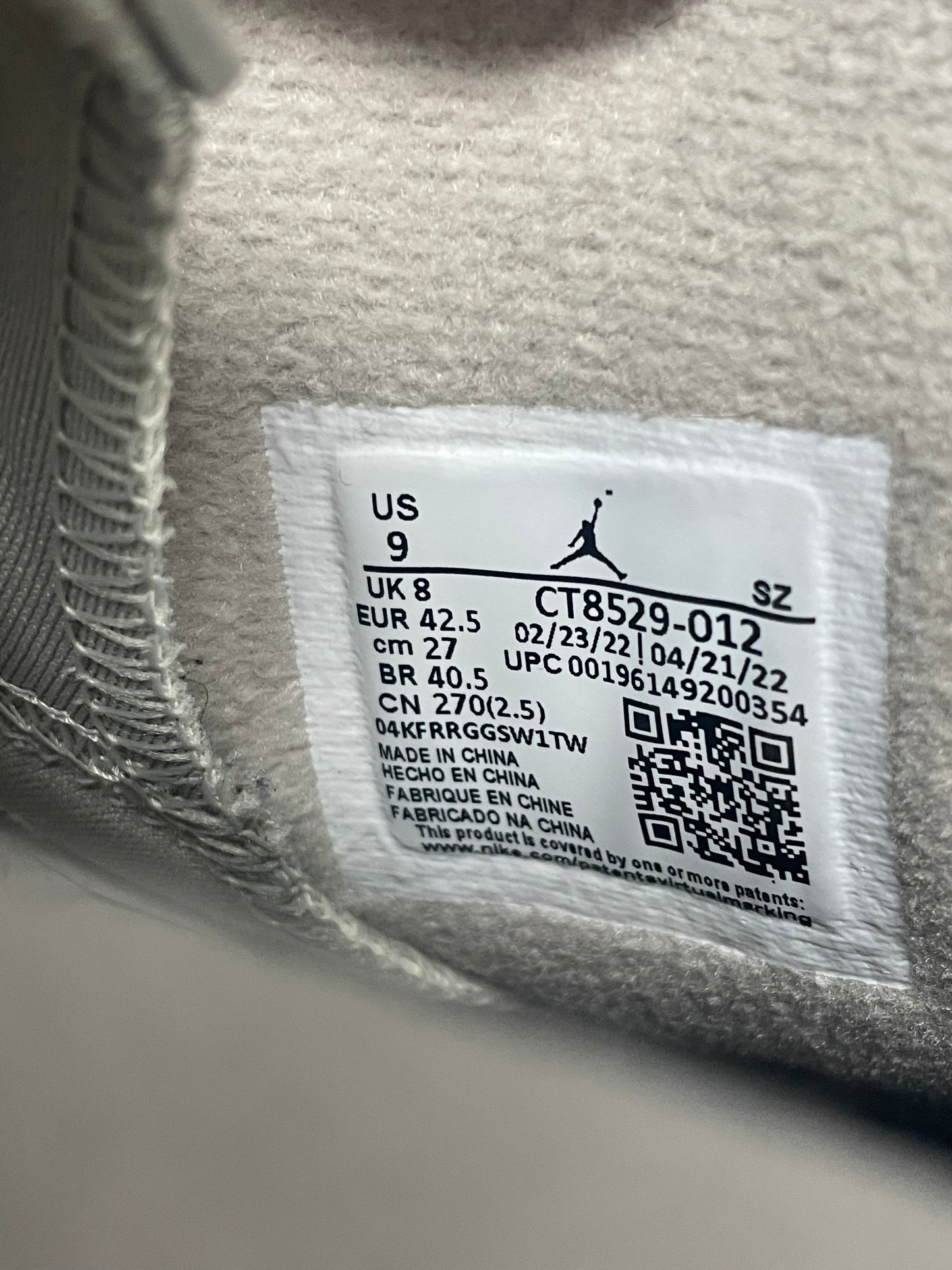 Jordan 6 Georgetown Size 9