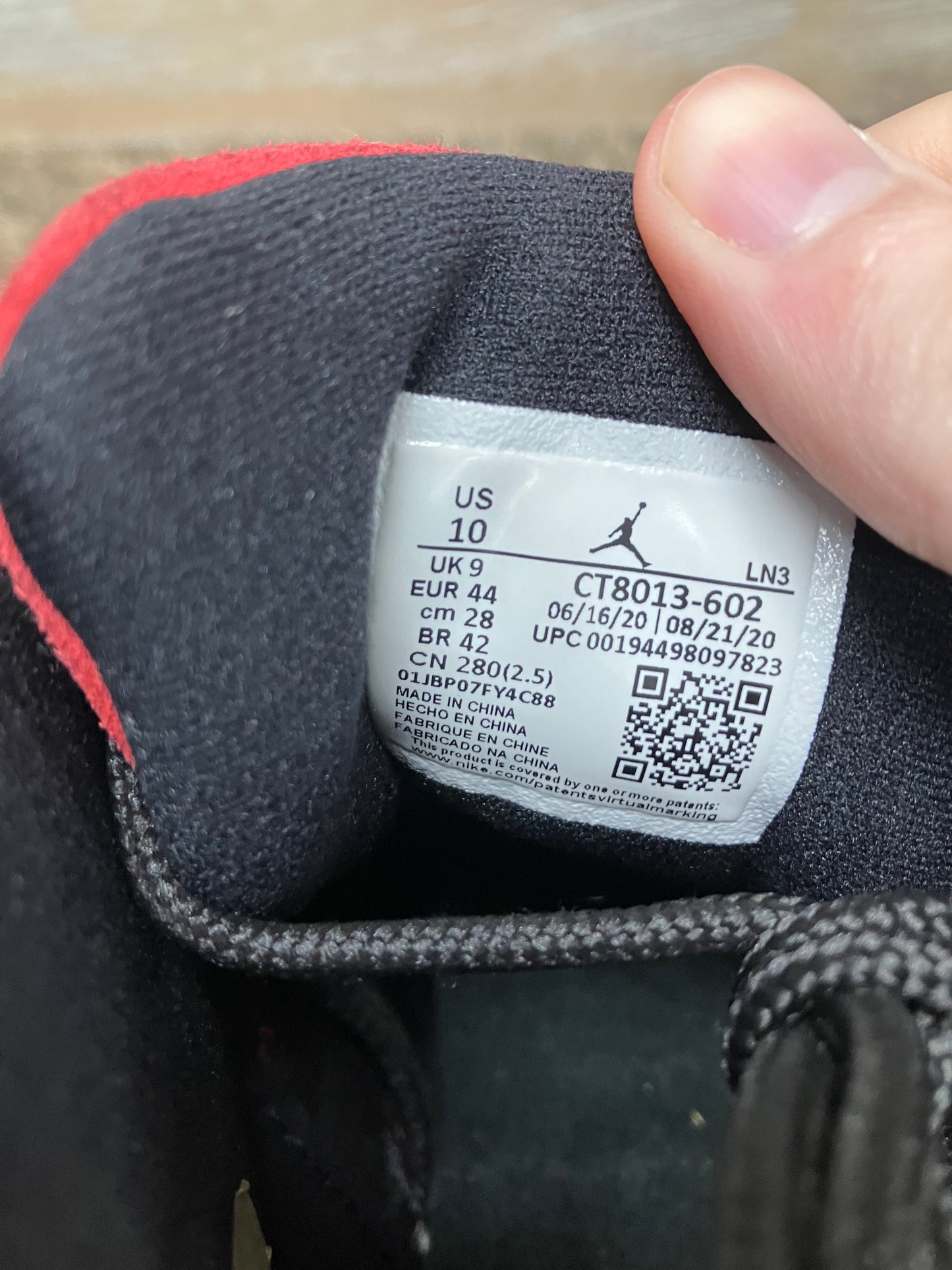 Jordan 12 Reverse Flu Game Size 10