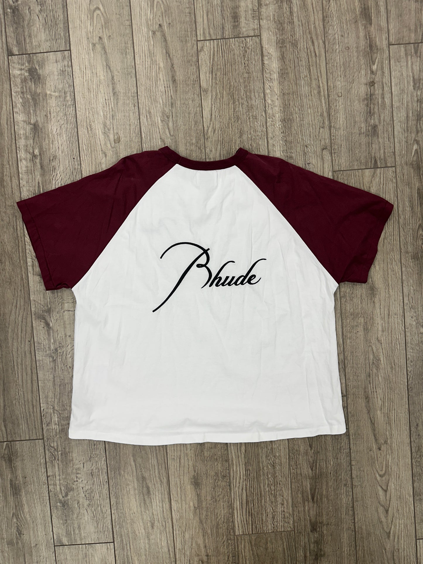 L - Rhude Logo Raglan Burgundy