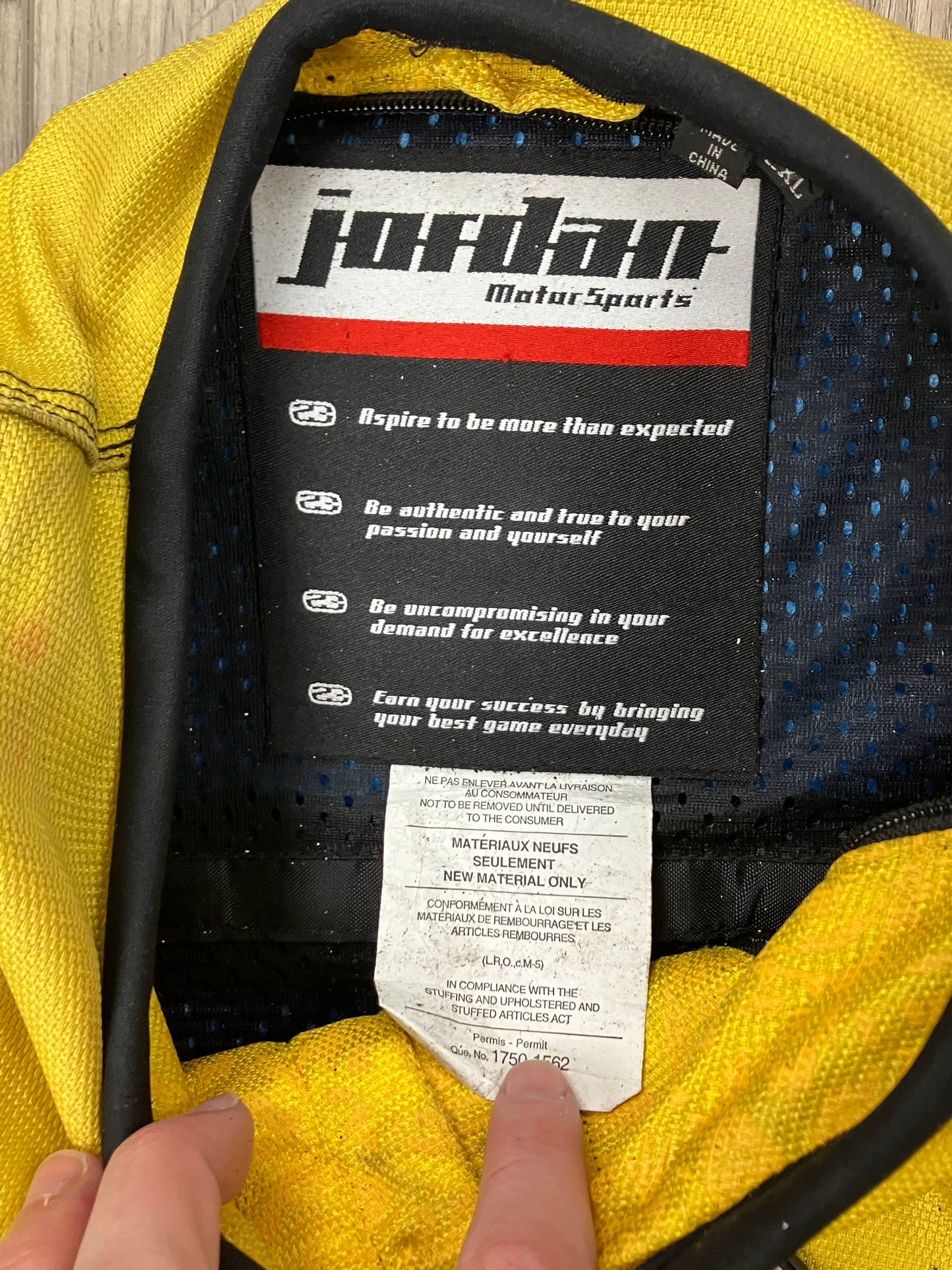 Jordan Motorsport Vintage Jacket Size Large