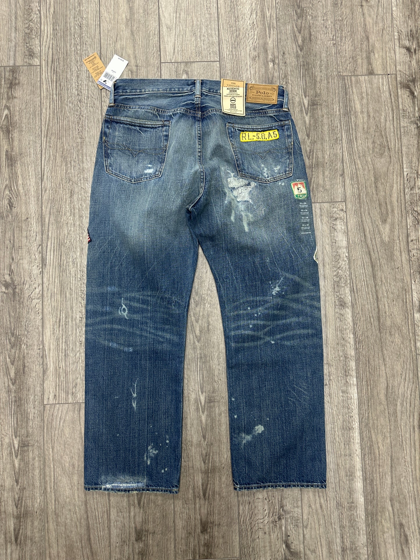 Polo RL Patch distressed jeans Size 33x30