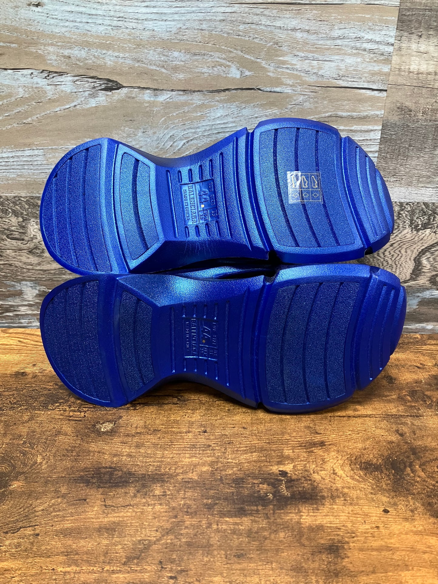Balenciaga Blue Mold Slides Size 44 (US 11)