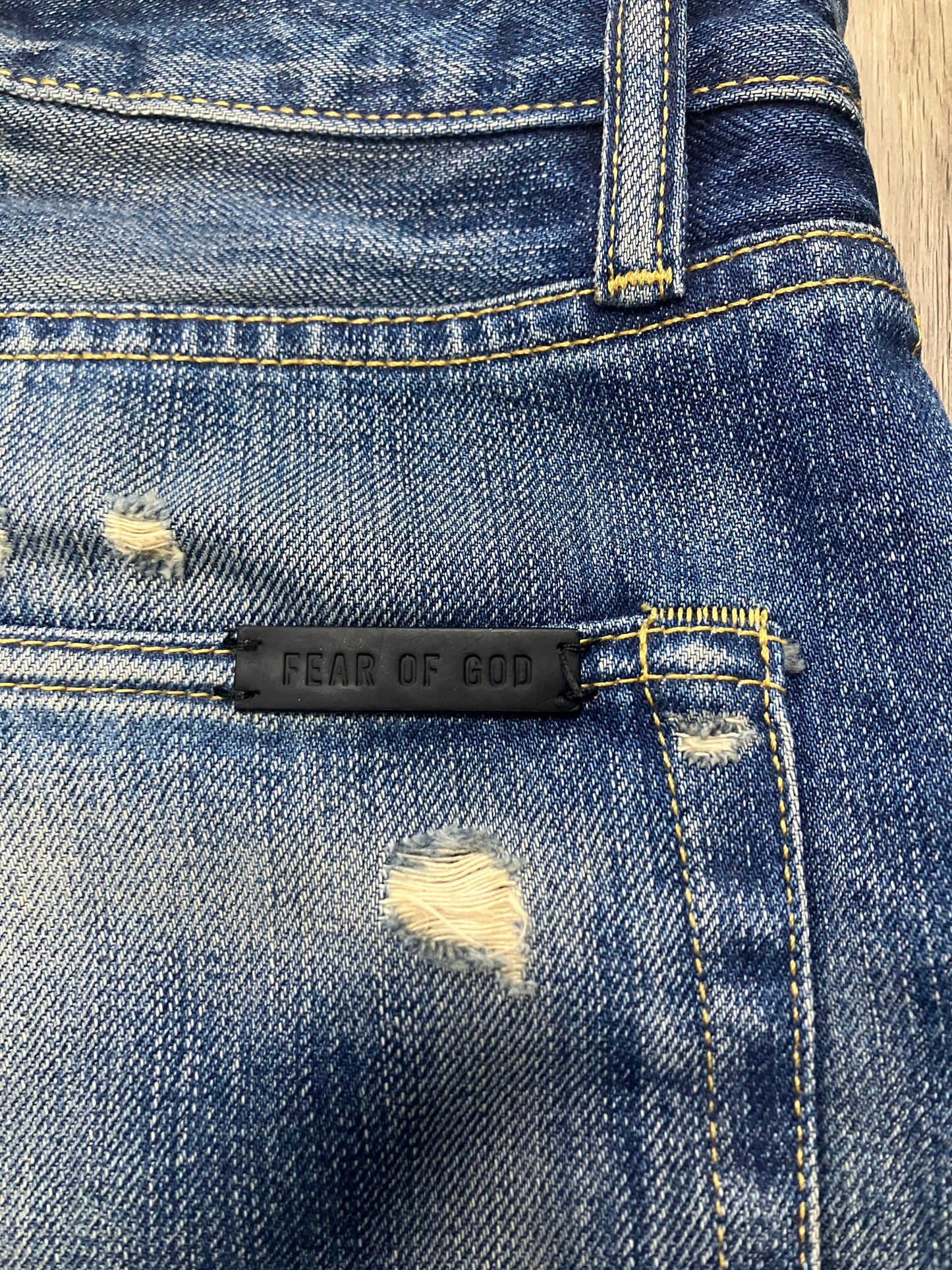 31 - Fear Of God Seventh Collection Dark Washed Jeans