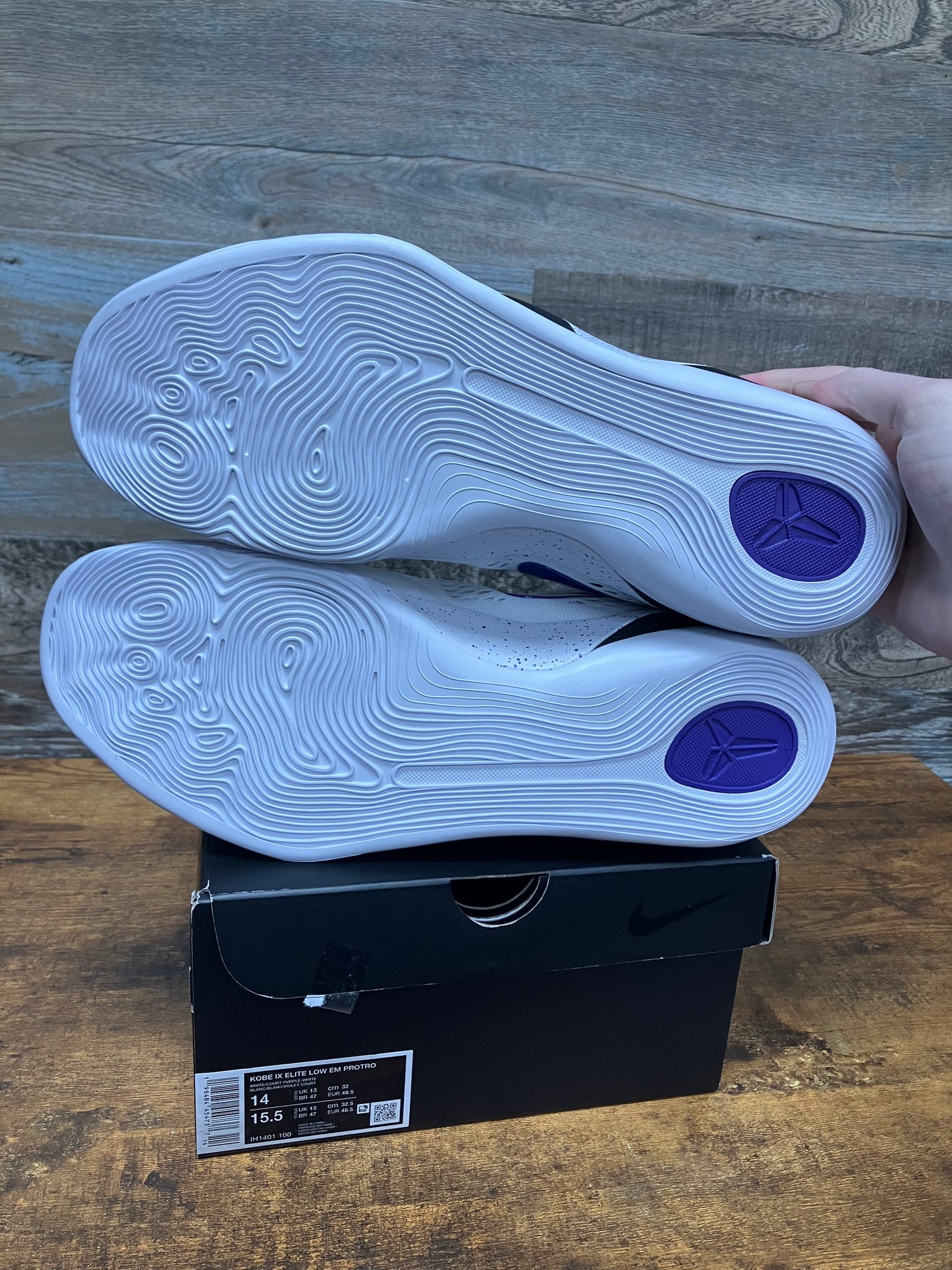 Kobe 9 Court Purple Size 14
