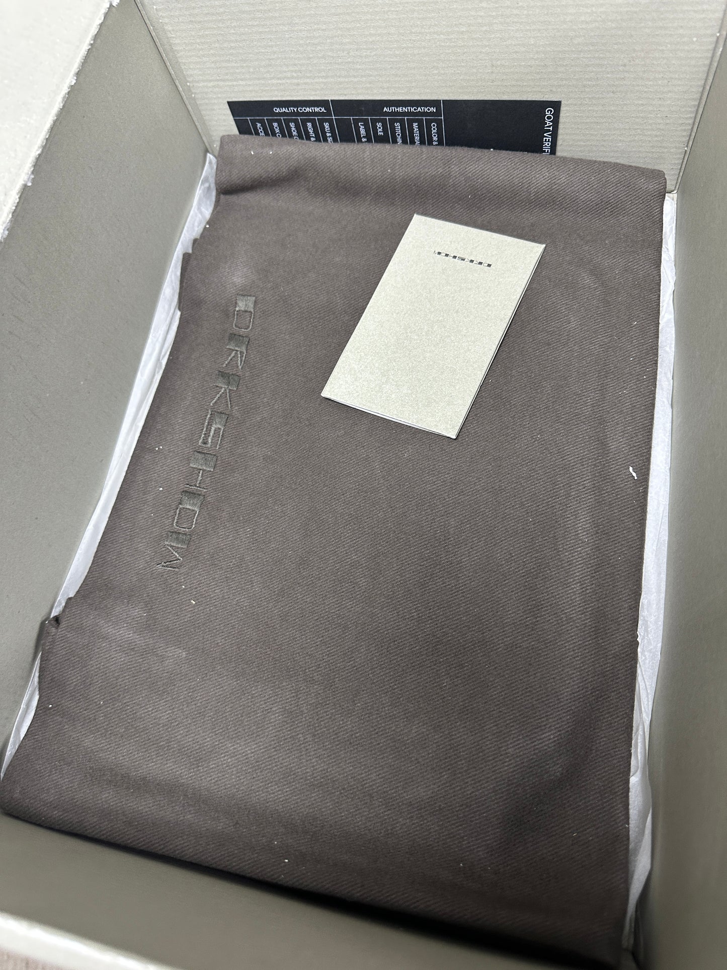 44.5/11.5 - Rick Owen’s Ramones Drkshdw