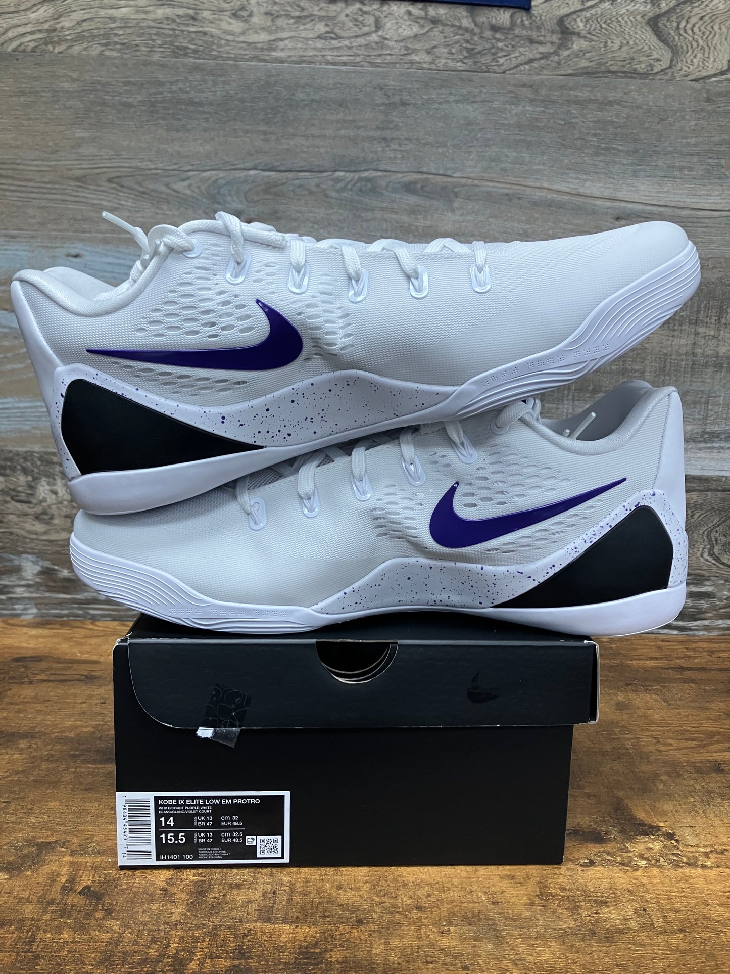 Kobe 9 Court Purple Size 14
