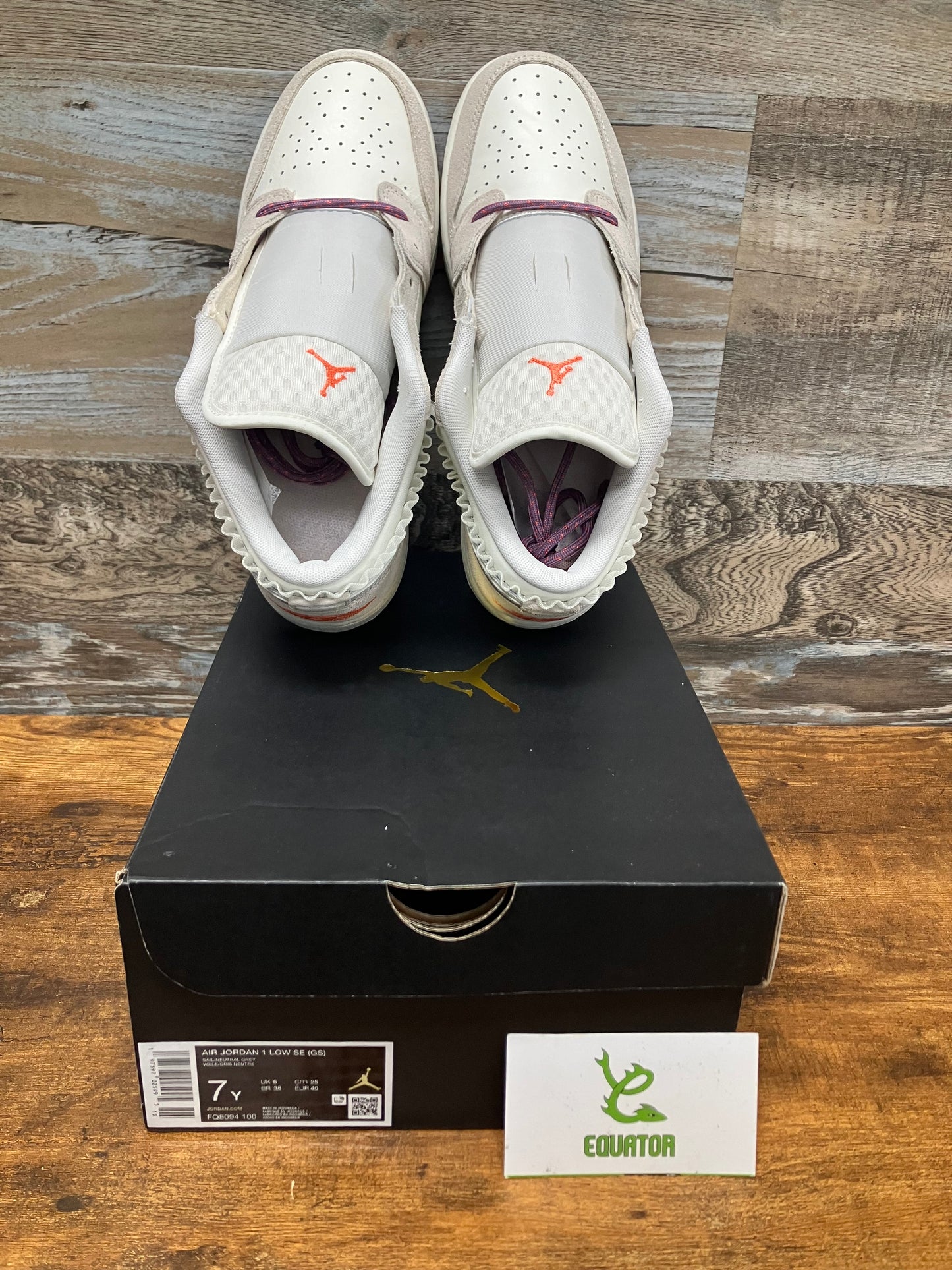 Air Jordan 1 Low Sail Legend Size 7Y