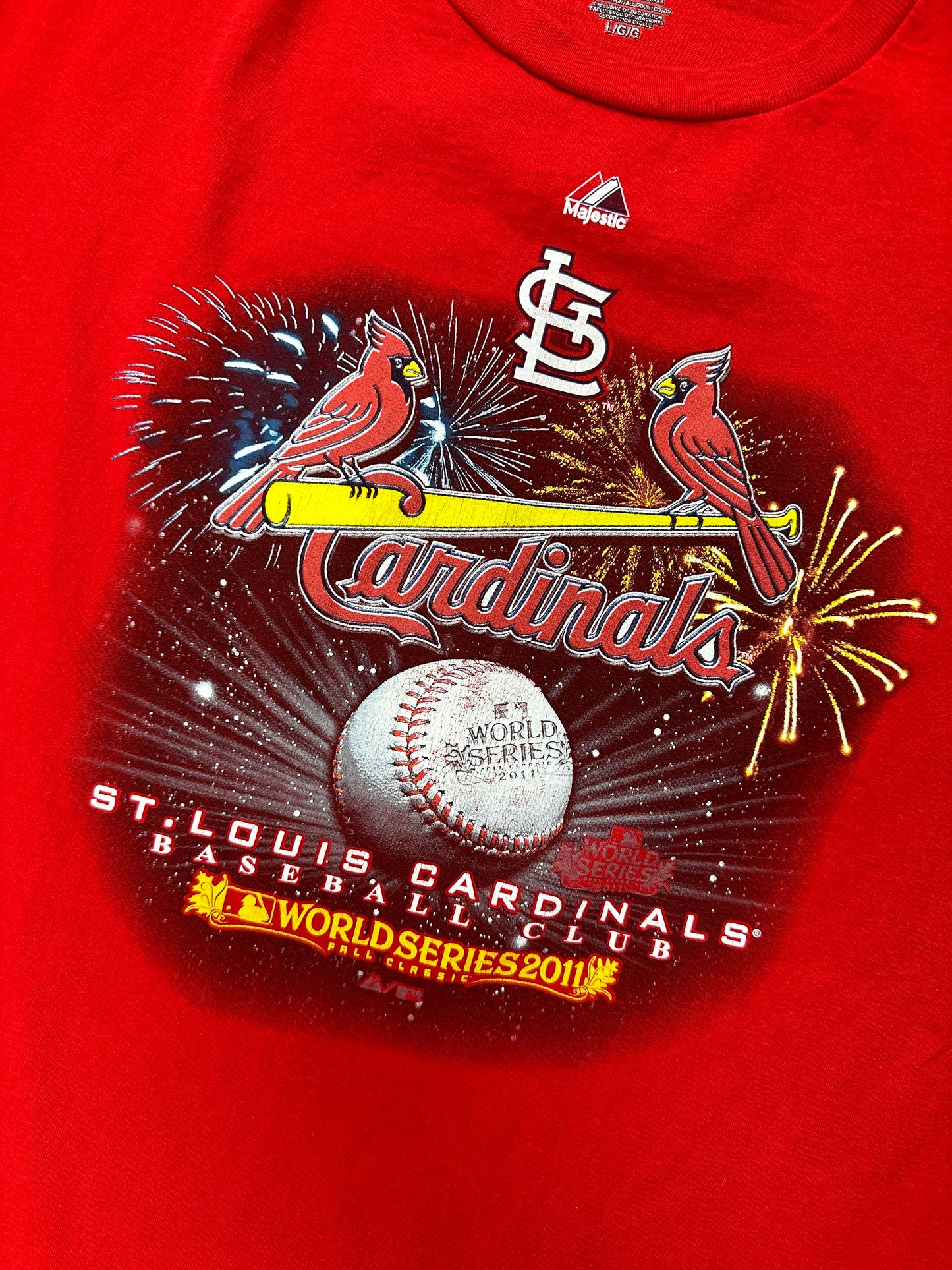St Louis Cardinals 2011 World series Size L