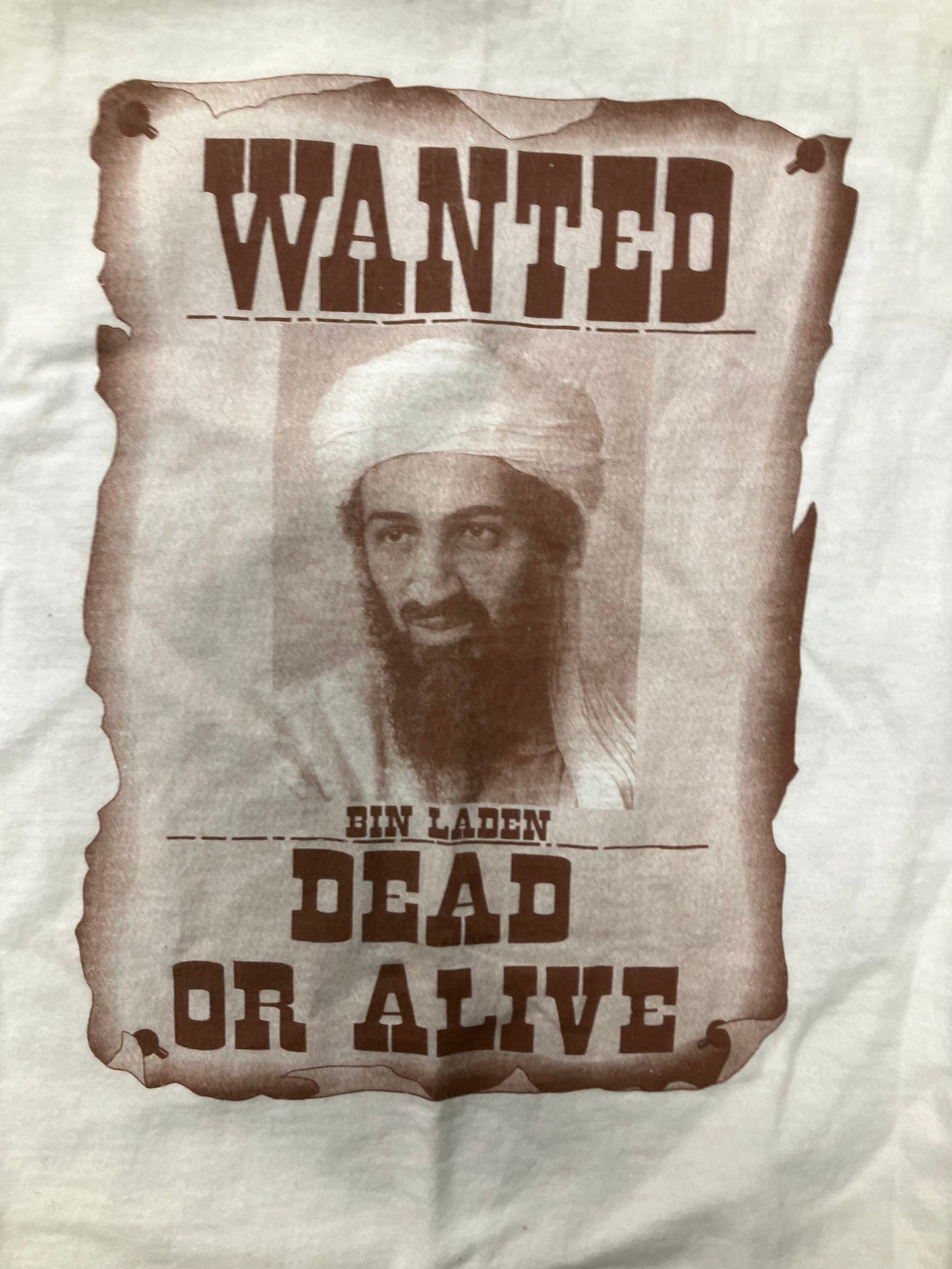 Osama Bin Laden ‘Dead or Alive’ Tee XXL