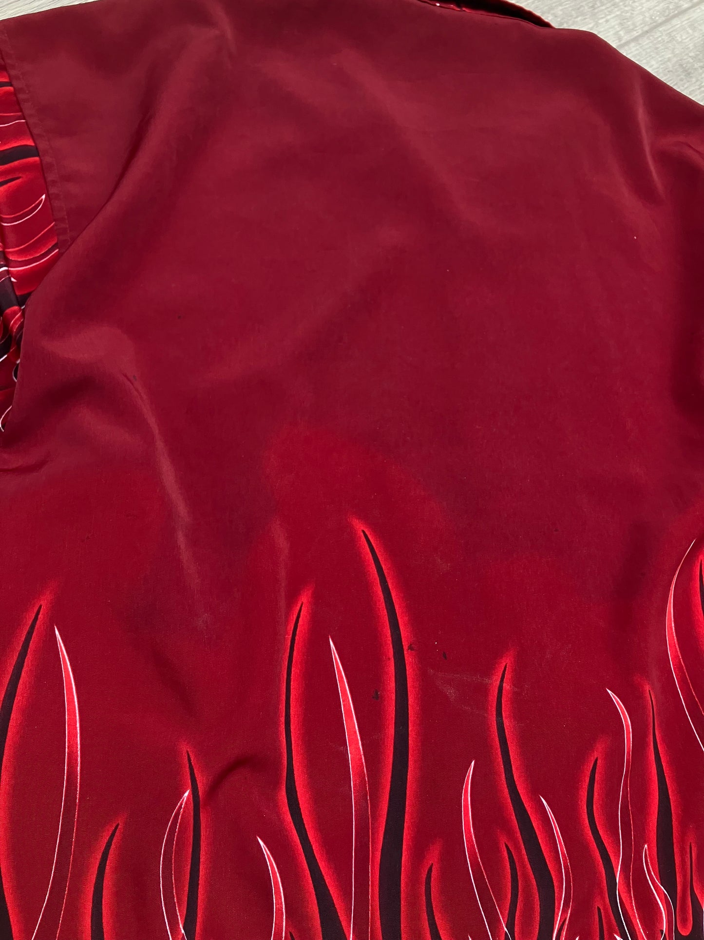 Vintage Flame Button Up Sz L