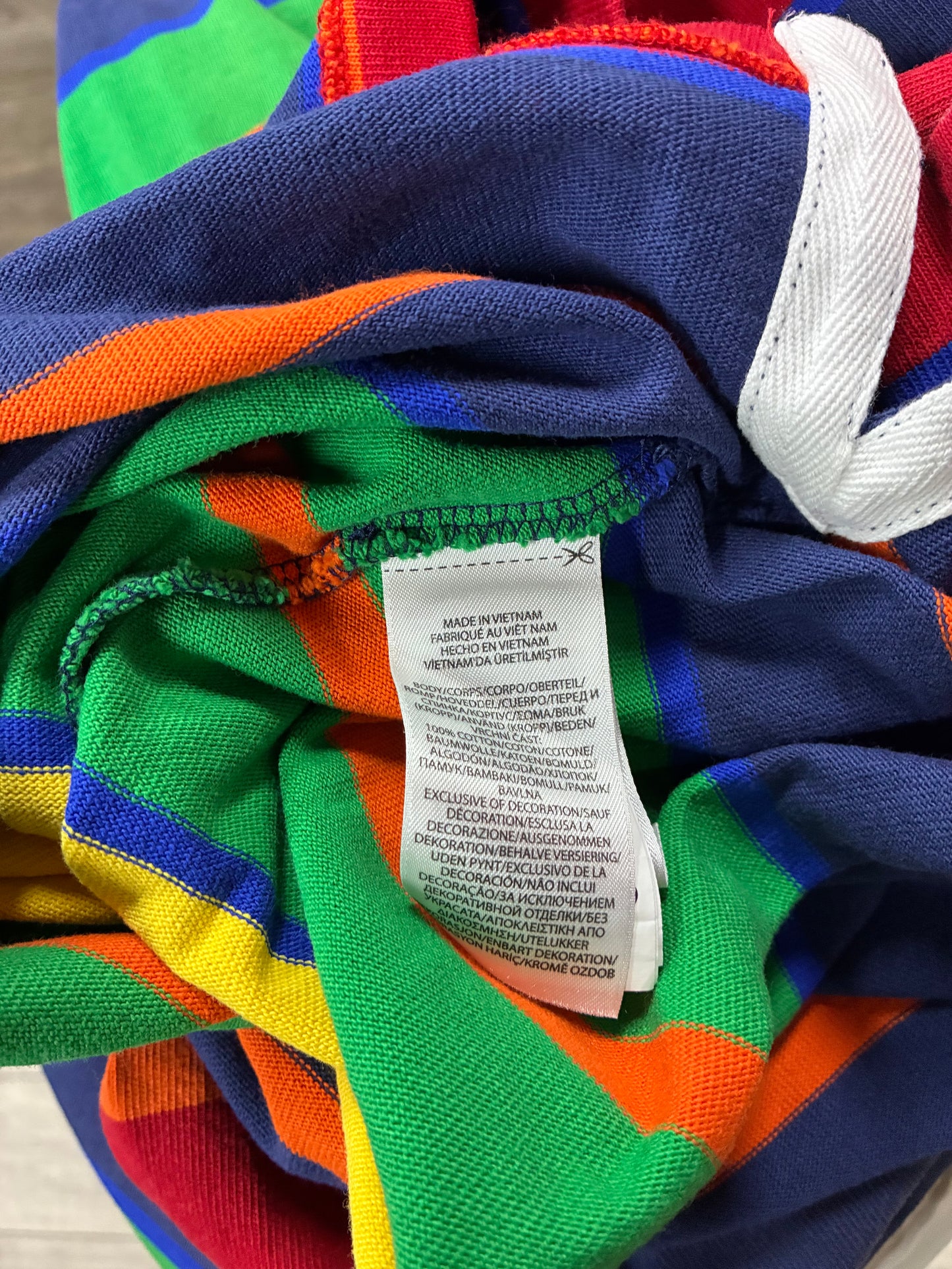 M - Polo Ralph Lauren Multi-Stripe Long Sleeve Rugby Shirt