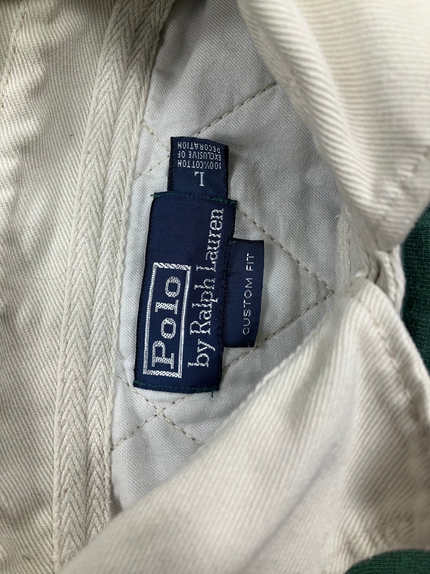L-Polo Ralph Lauren Green Rugby Shirt