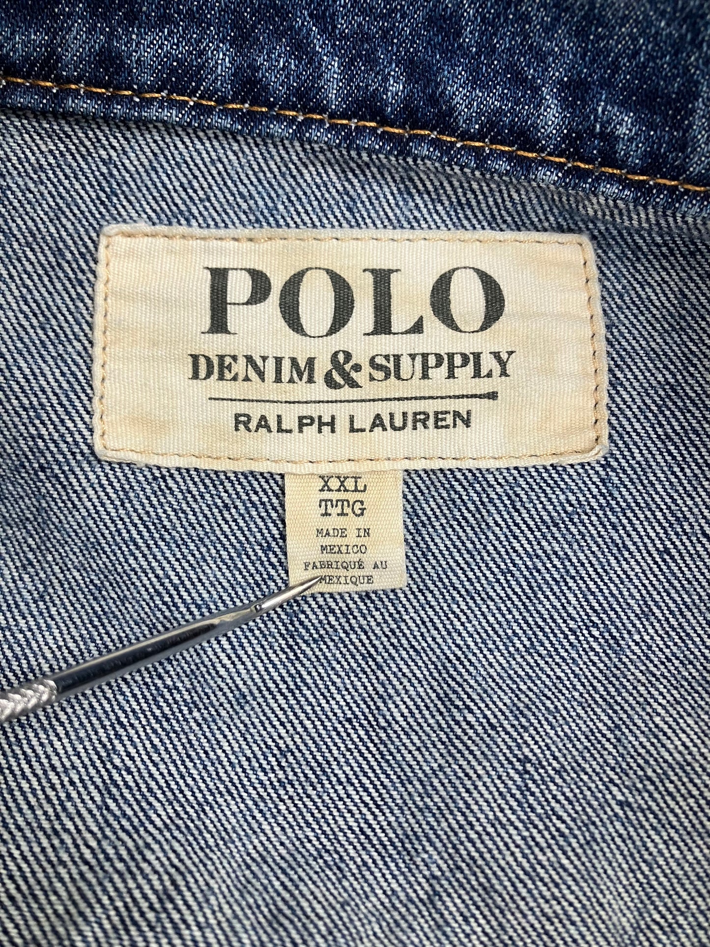 XXL-Polo Denim And supply Paint denim jacket