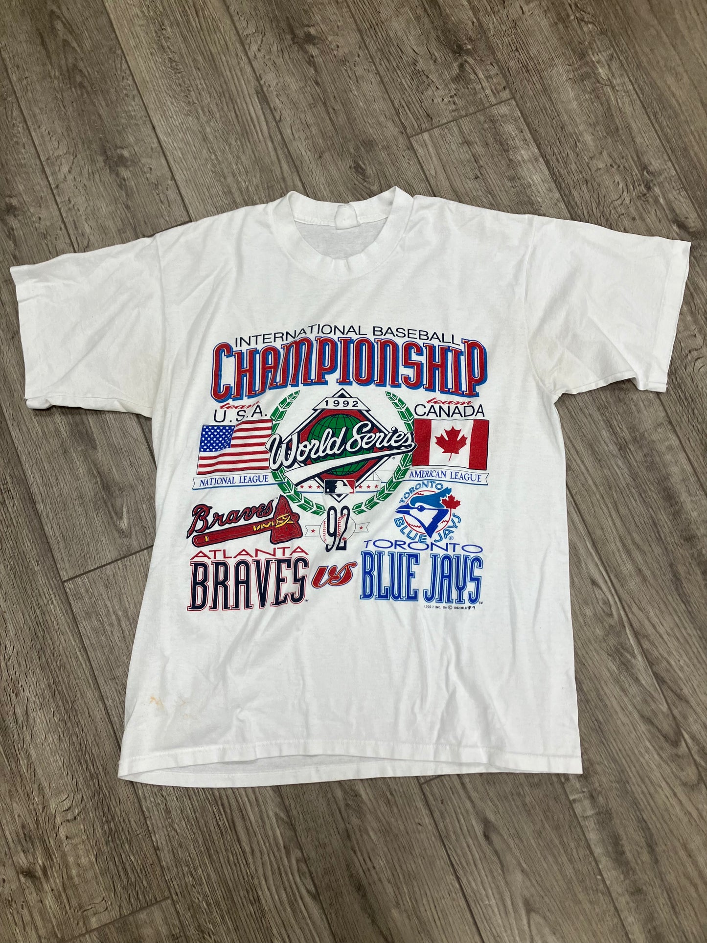 L-Braves vs Blue Jays 1992 tee