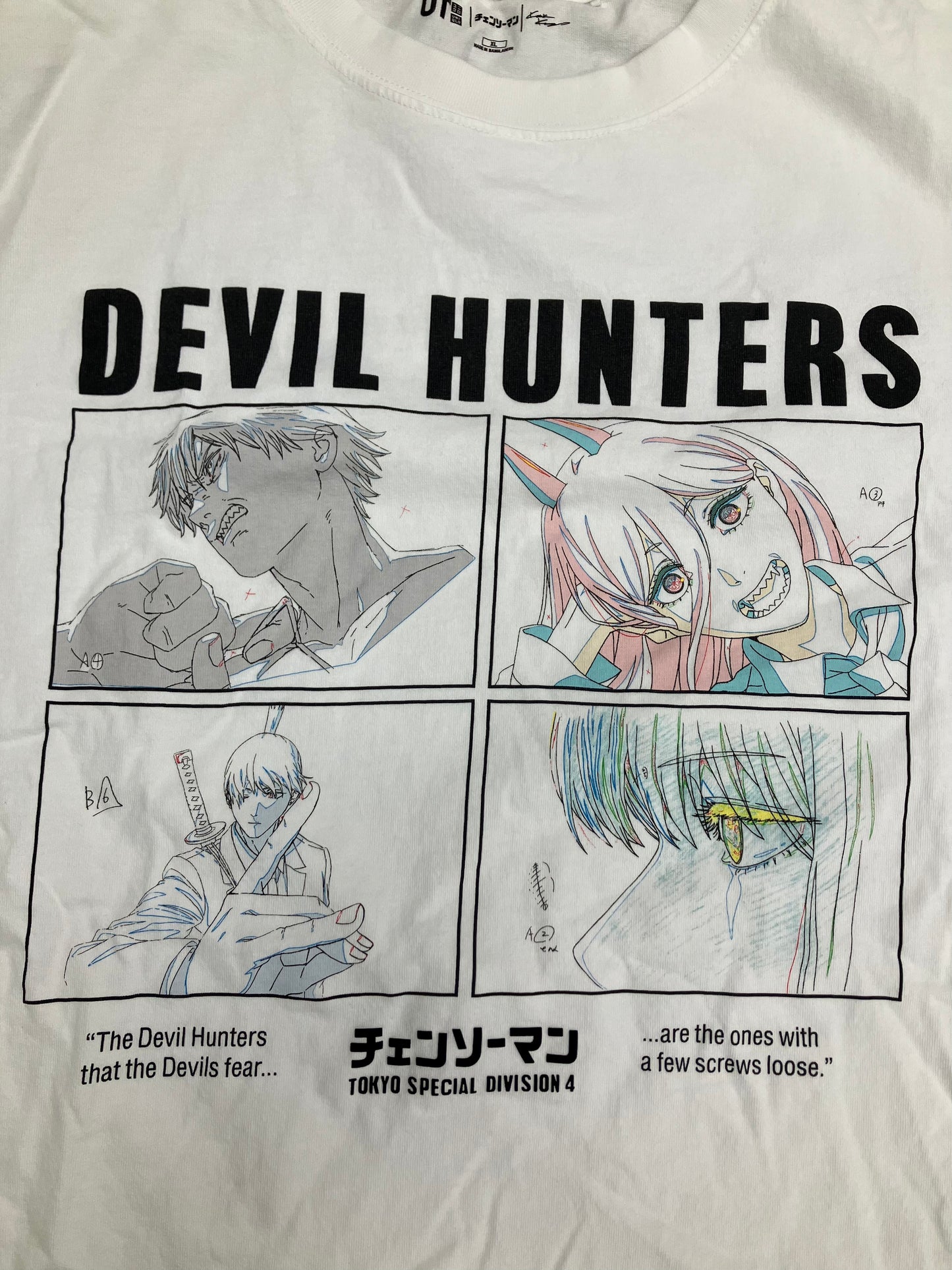 XL-Uniqlo Chainsaw Man