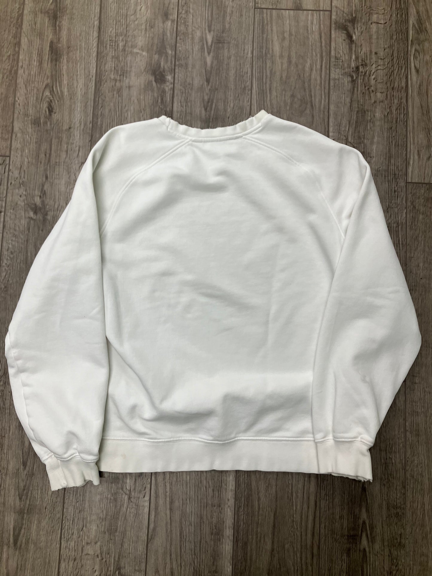 Y2K Nike White Sweatshirt Size L