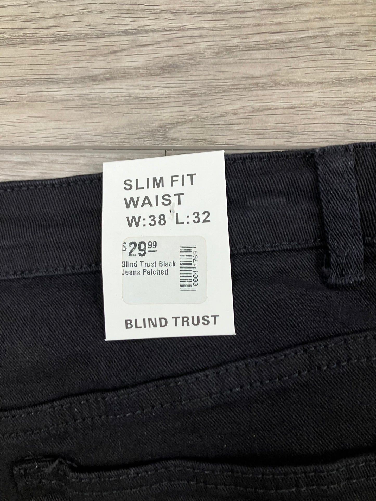 Blind Trust Black Pants Size 38x32