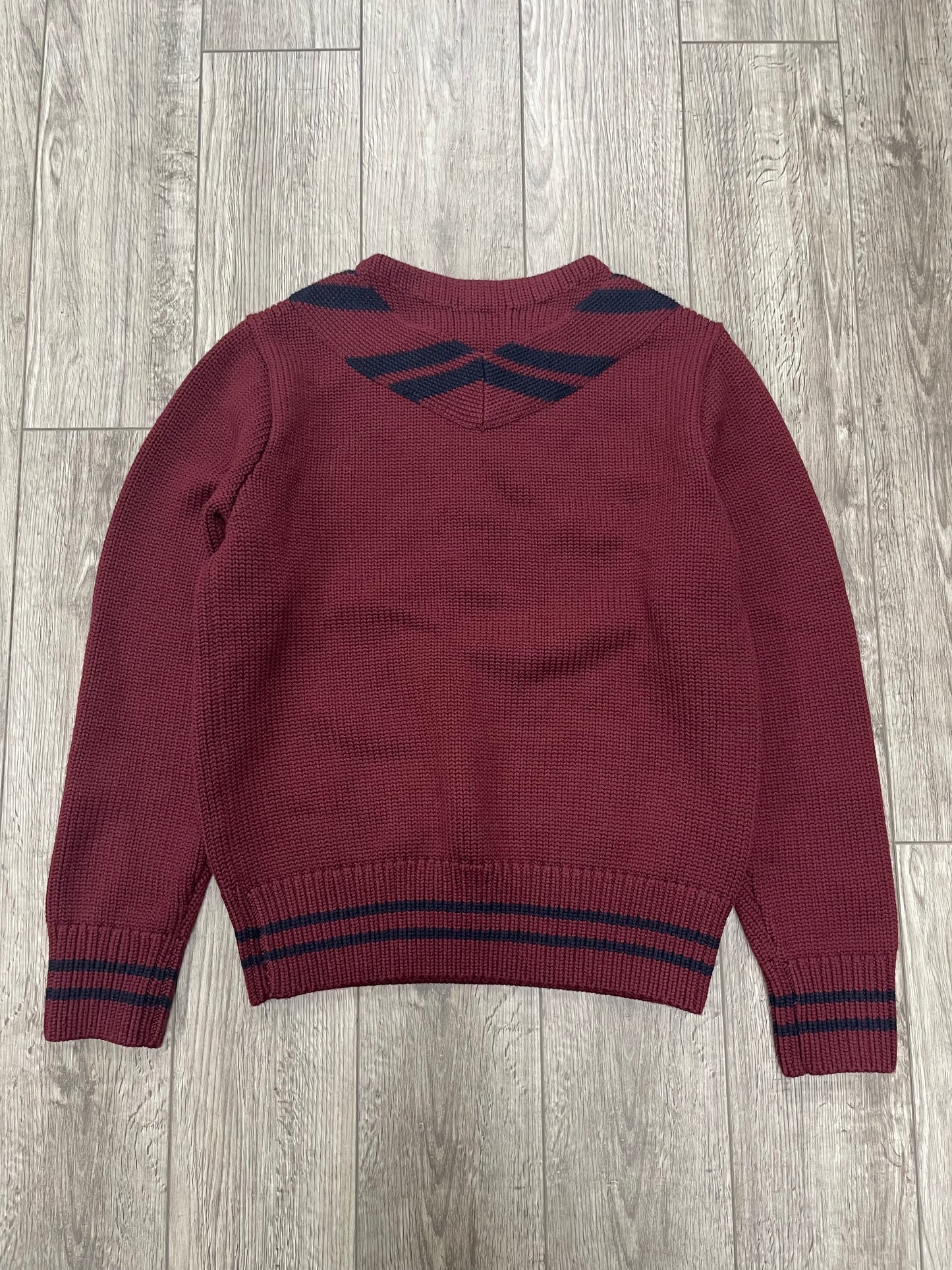M-RRL 1903 Appliquéd Wool Maroon Sweater