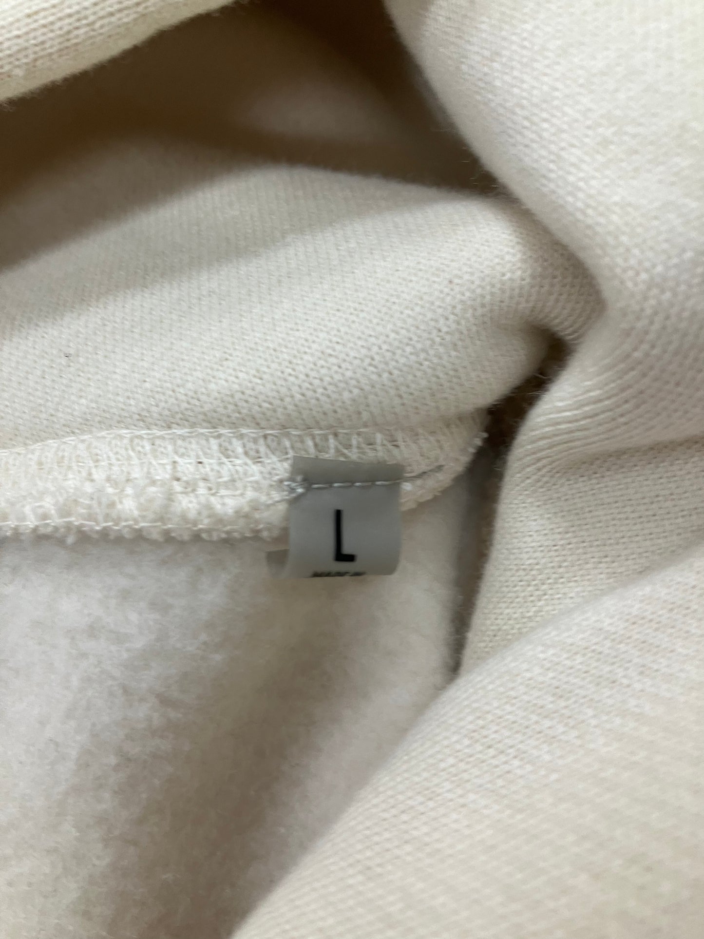 Fear of God Essentials Cream Hoodie Size L