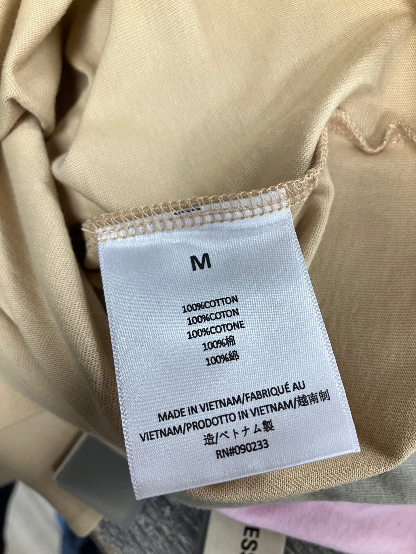 M-Fear Of god Essentials Tee sand