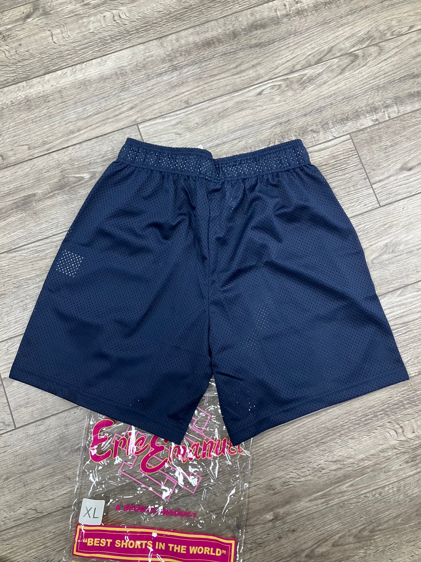 XL-Eric Emanuel Navy Mesh Shorts