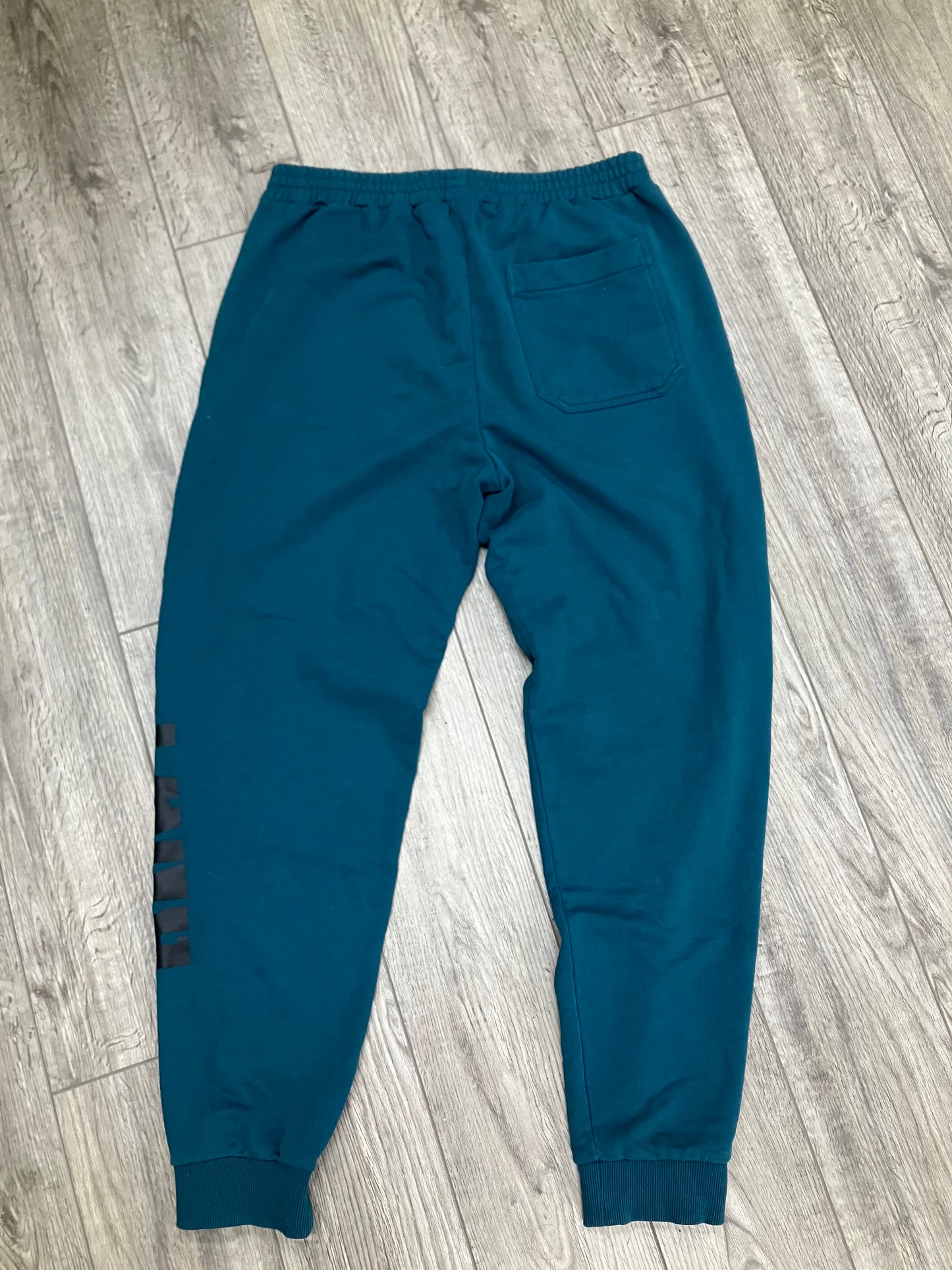 L-Helmut Lang Teal Sweatpants