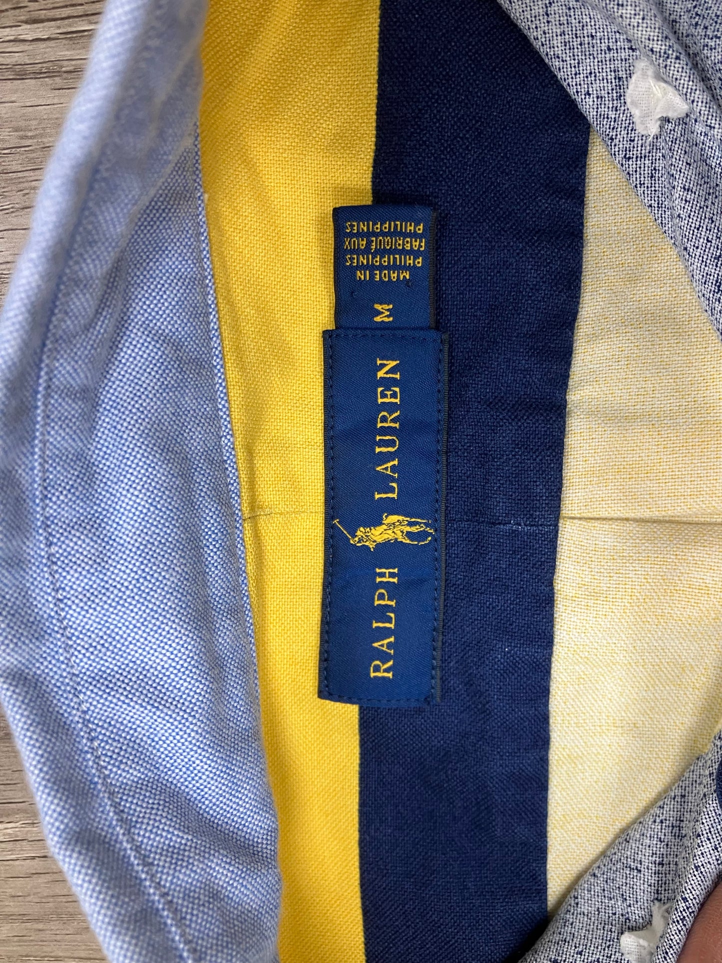 M- Polo Ralph Lauren Yale Tiger Striped Long Sleeve