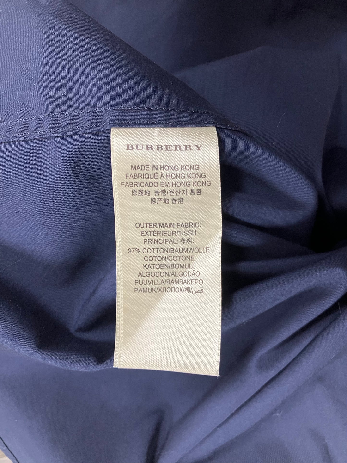 2XL-Burberry Brit Check Collar Button up