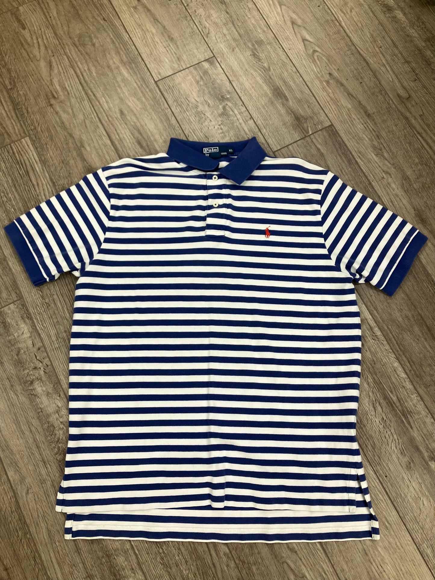 XL-Ralph Lauren Polo blue/white stripes