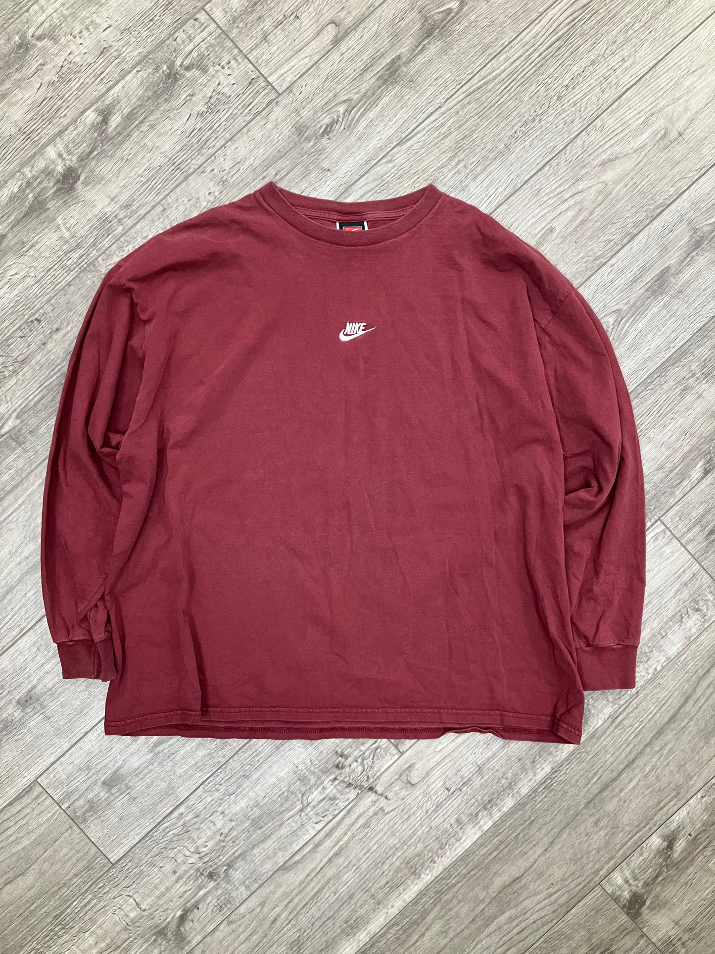 Vintage Nike Burgundy Longsleeve Sz XXL