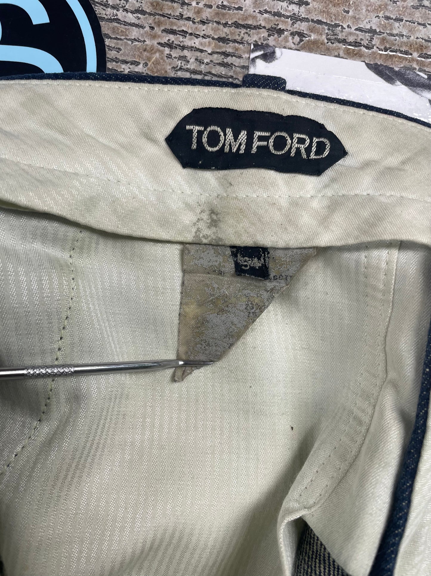 34-Tom Ford Indigo Blue Dress Pants