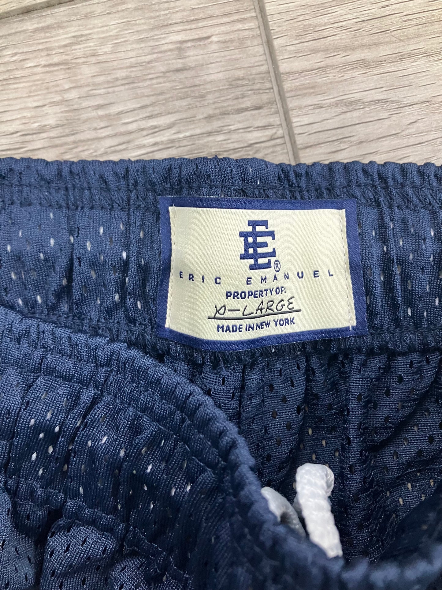 XL-Eric Emanuel Navy Mesh Shorts