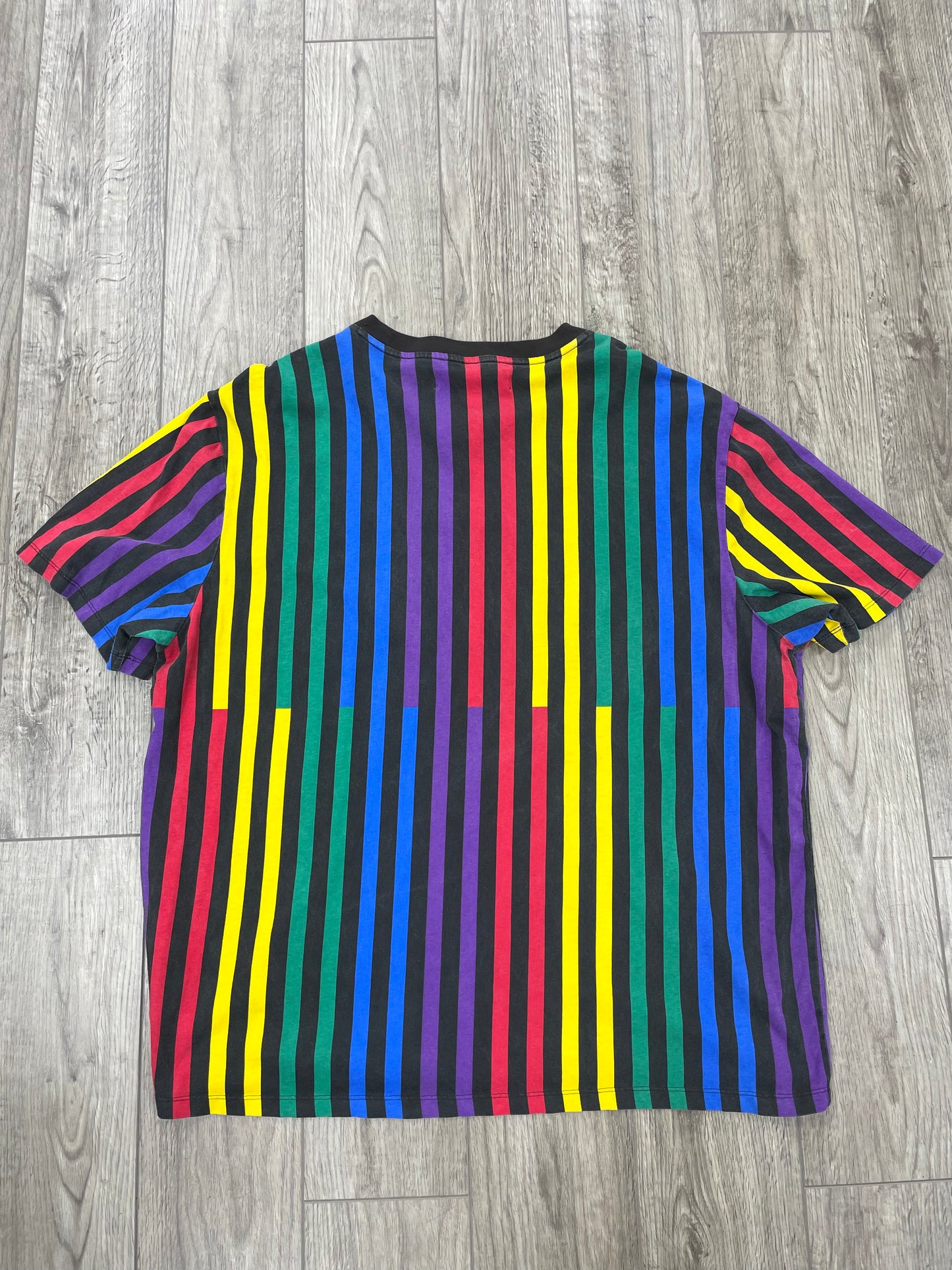 Guess X Jbalvin Multi-Colored Striped Shirt Size XXL